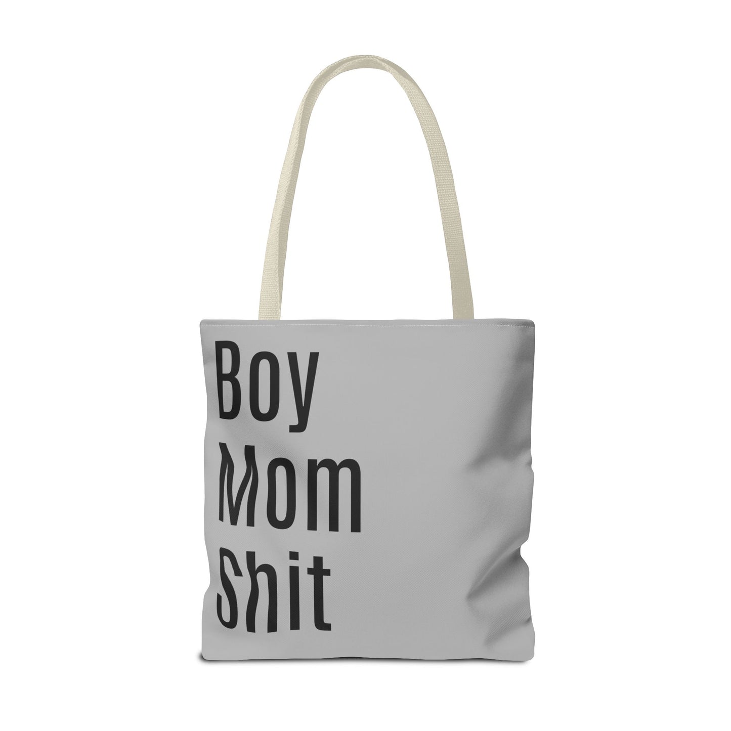 Boy Mom Shit Versatile Tote Bag (AOP) - Lt Gray