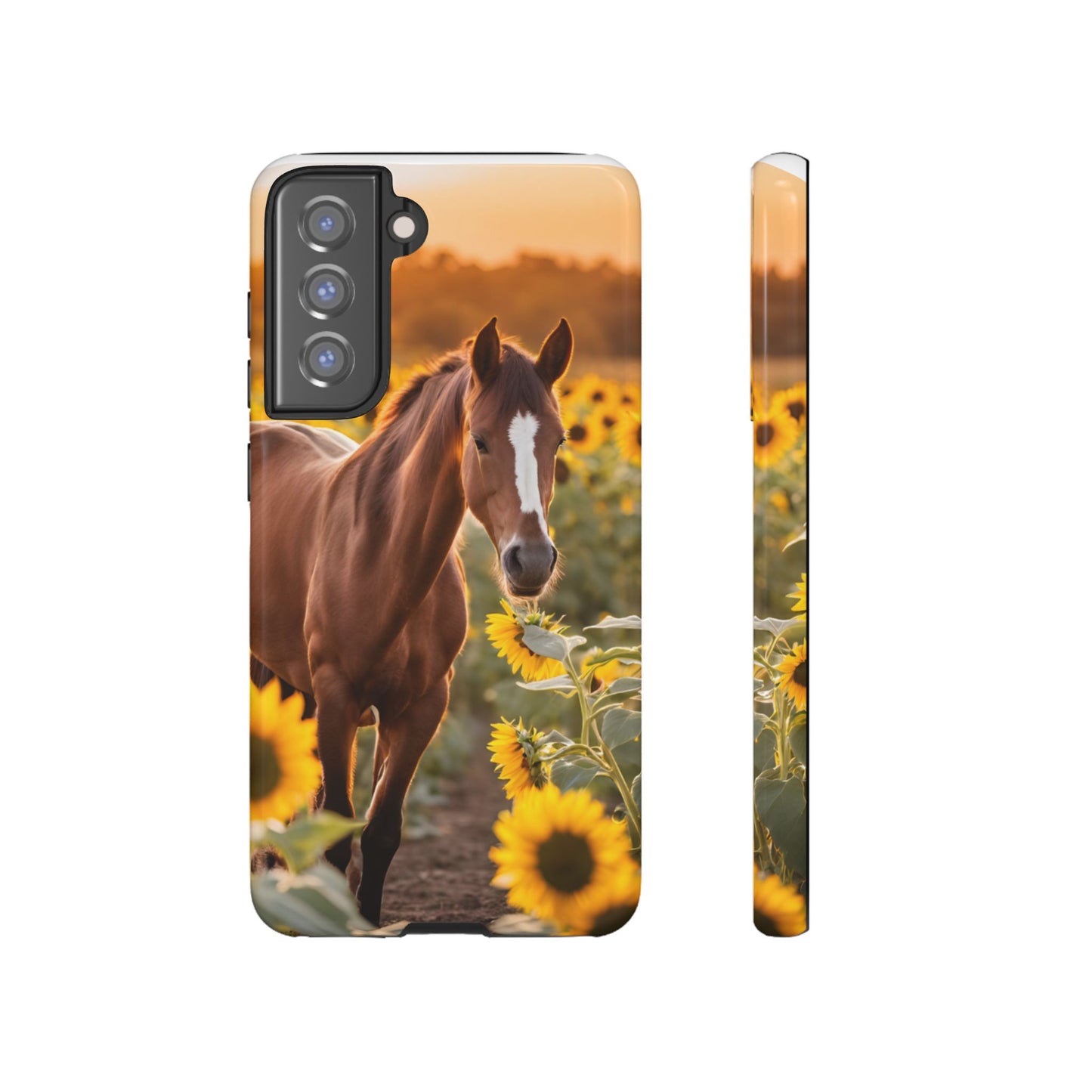 Phone Case - Tough Case - Sunflower Horse