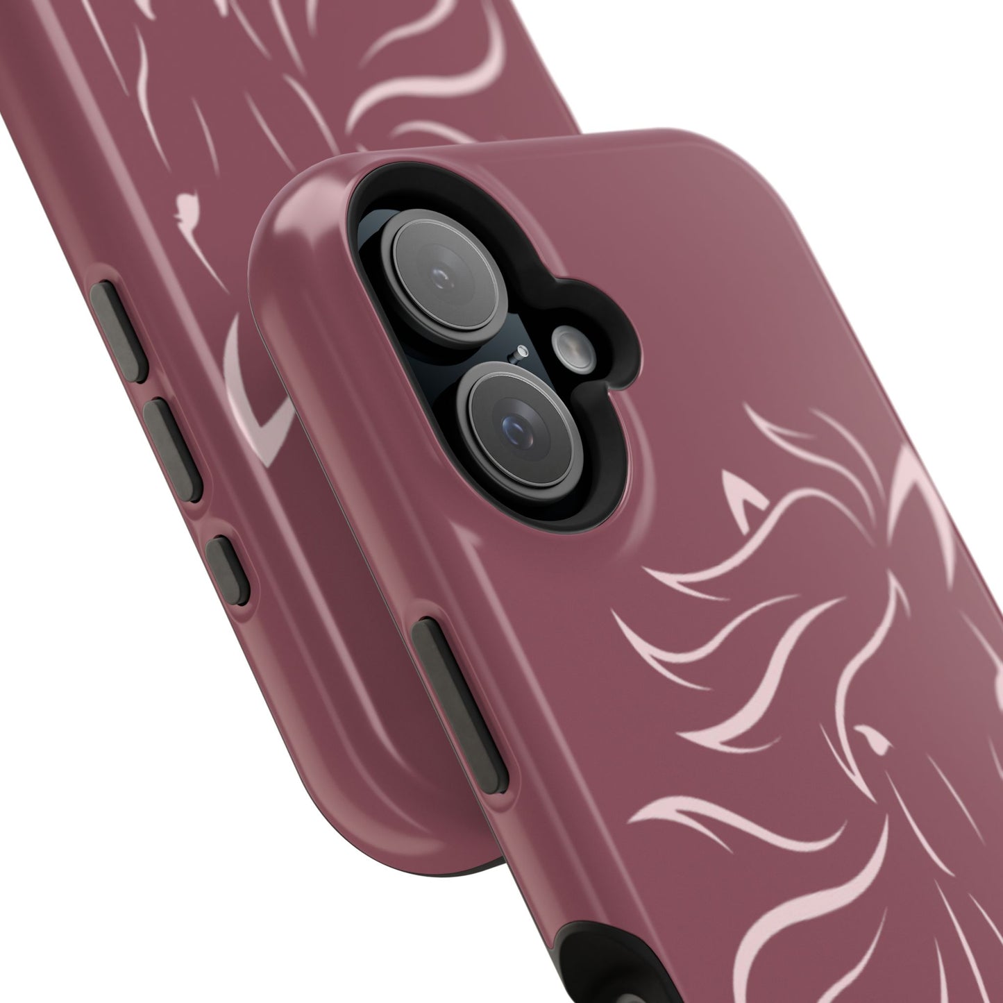 Phone - Magnetic Tough Cases - Pink Horse Outline