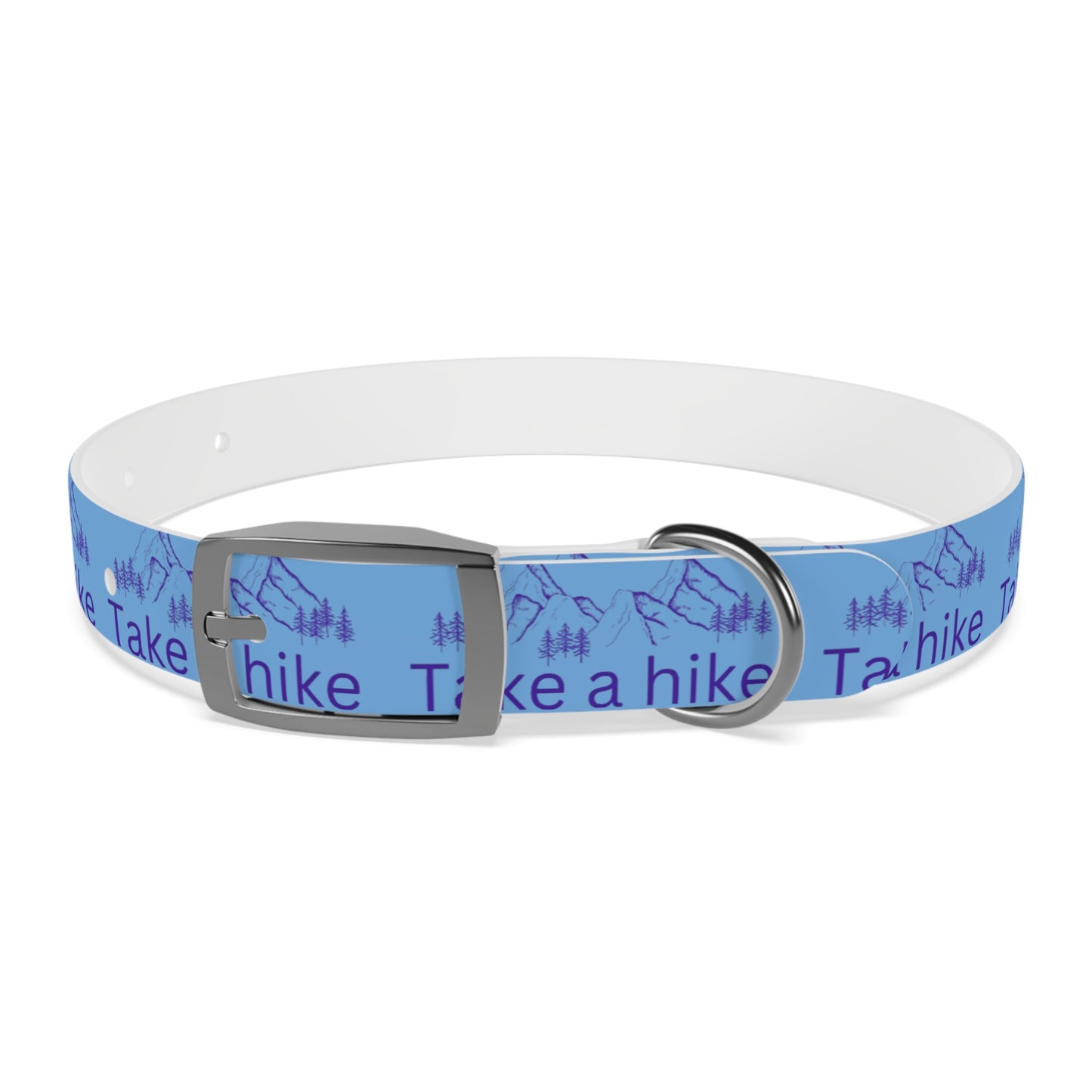 Take a Hike Dog Collar - Teal and Purple