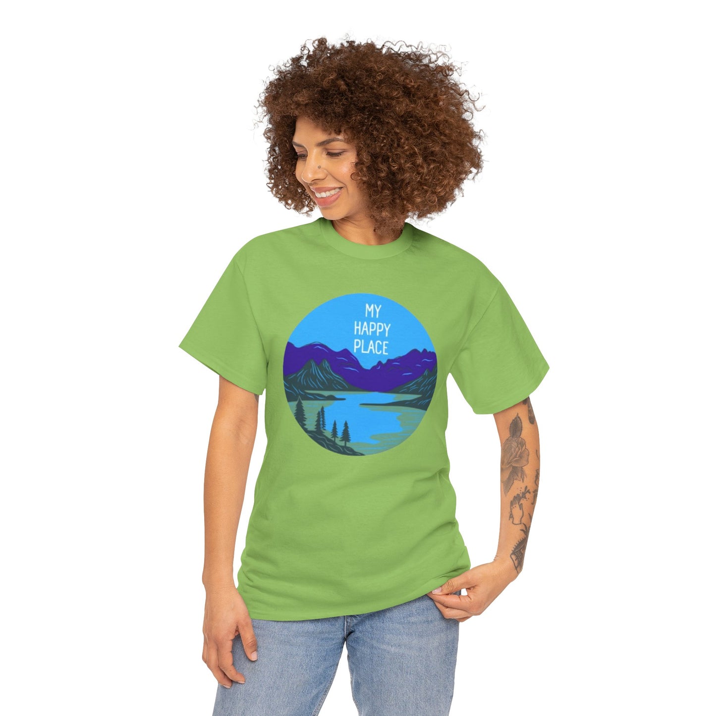 My Happy Place Adult Unisex Heavy Cotton Tee