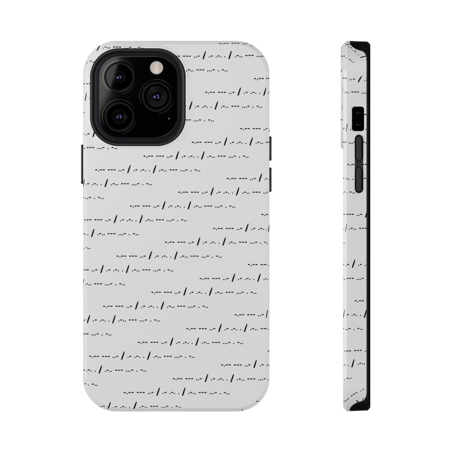 Phone Case - Impact-Resistant - "You Are Loved" Morse Code