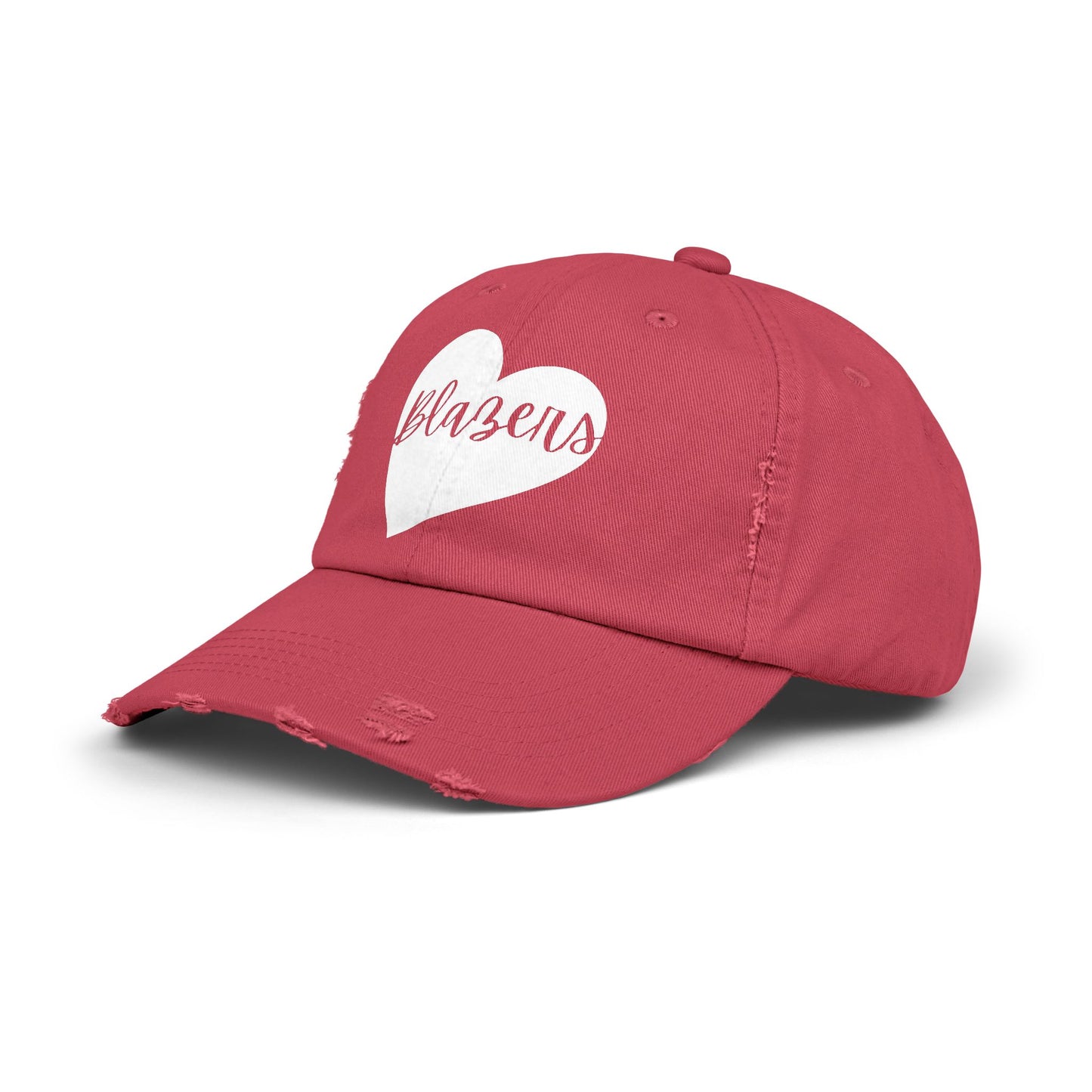 Generic Team Distressed Cap - Blazers Heart