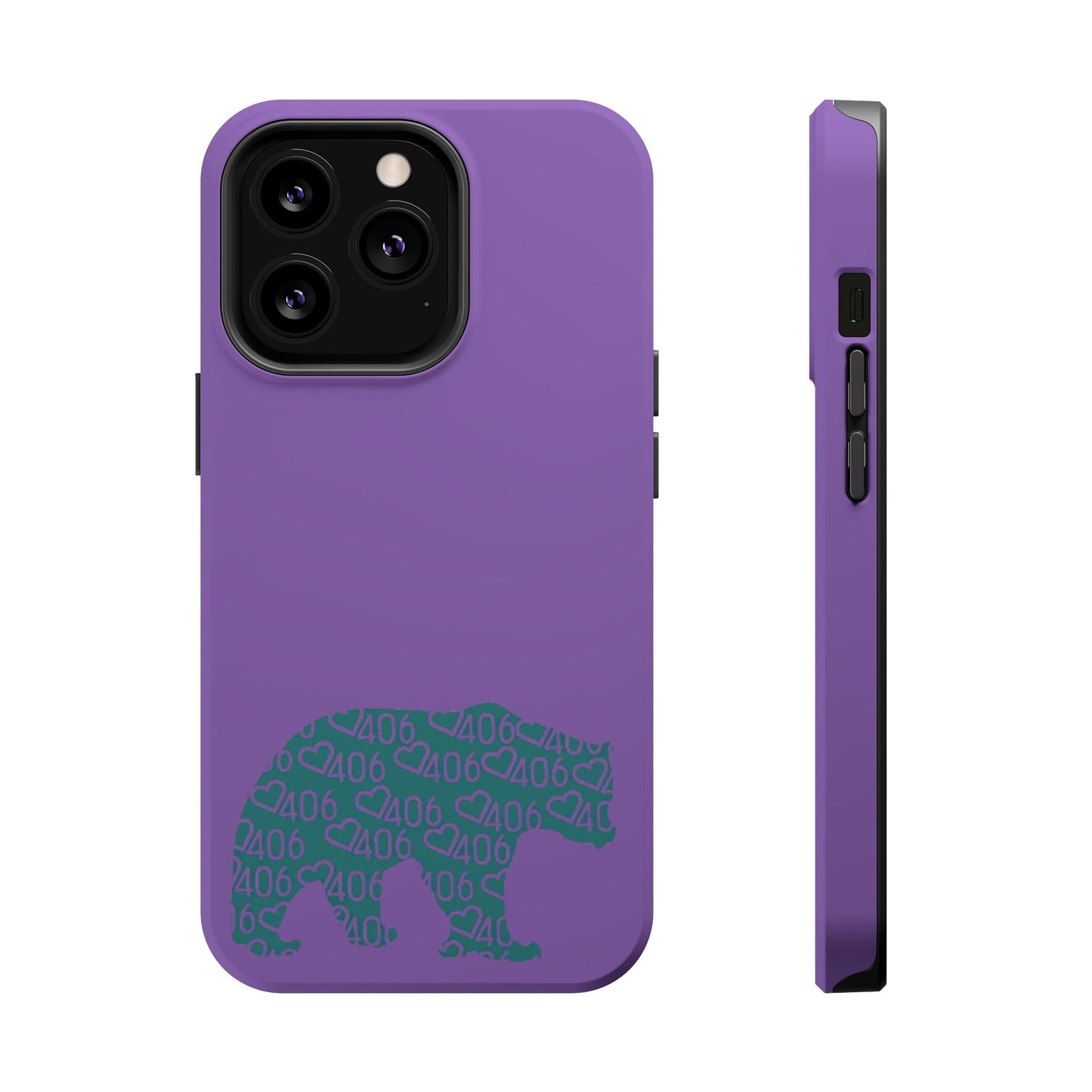 ITS406 Design Magnetic Tough Case - Bear Maroon