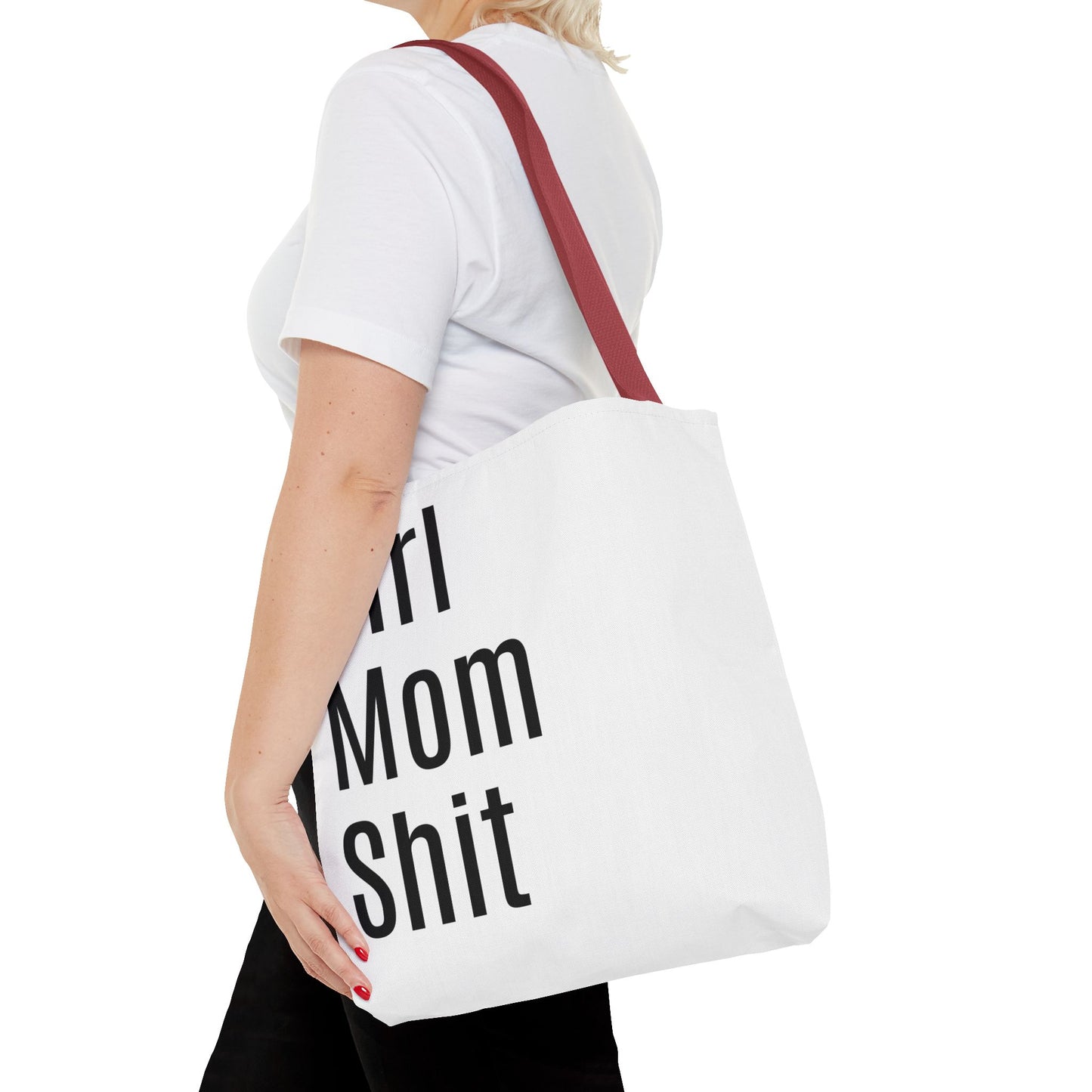 Girl Mom  Versatile Tote Bag (AOP) - White