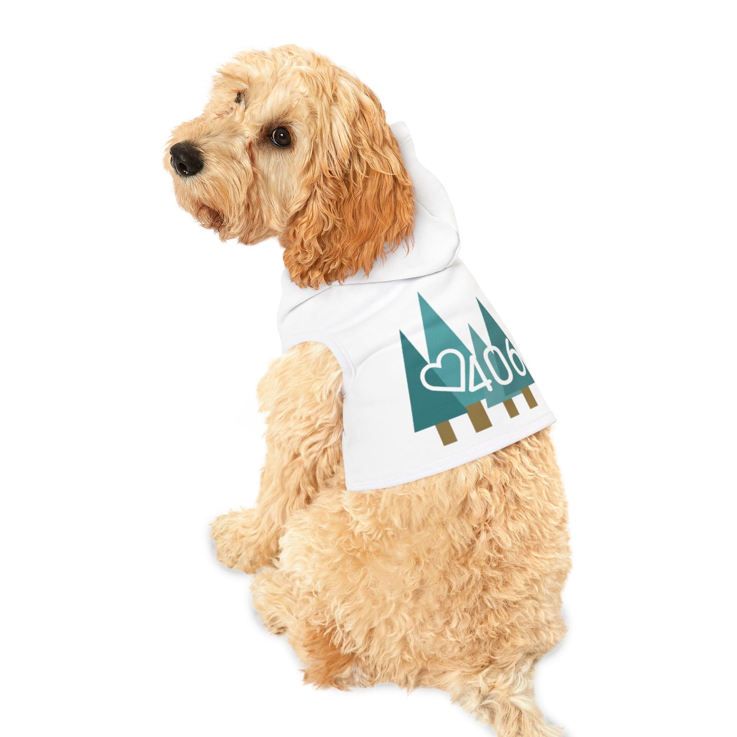 ITS406 Design Pet Hoodie - Pine Trees