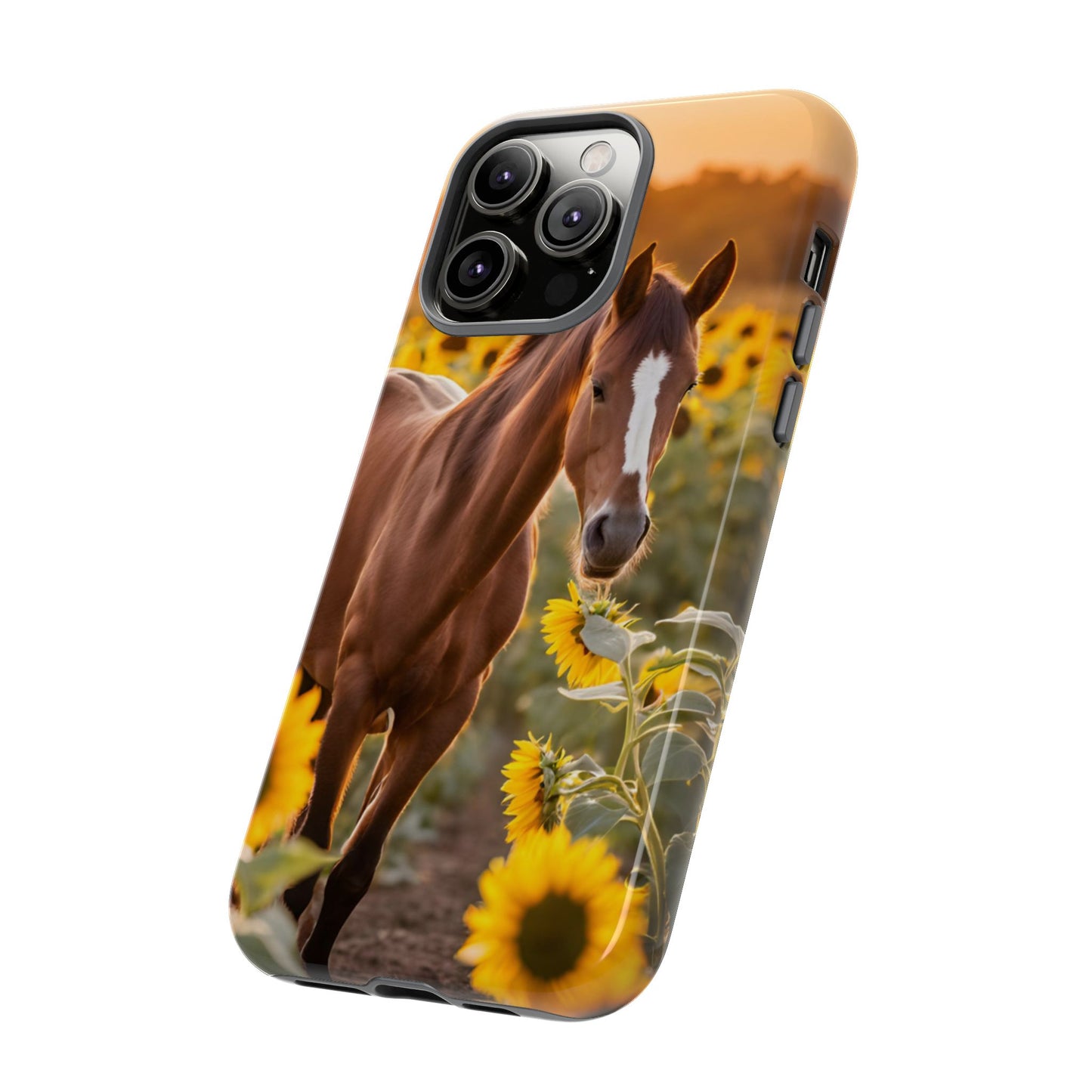 Phone Case - Tough Case - Sunflower Horse