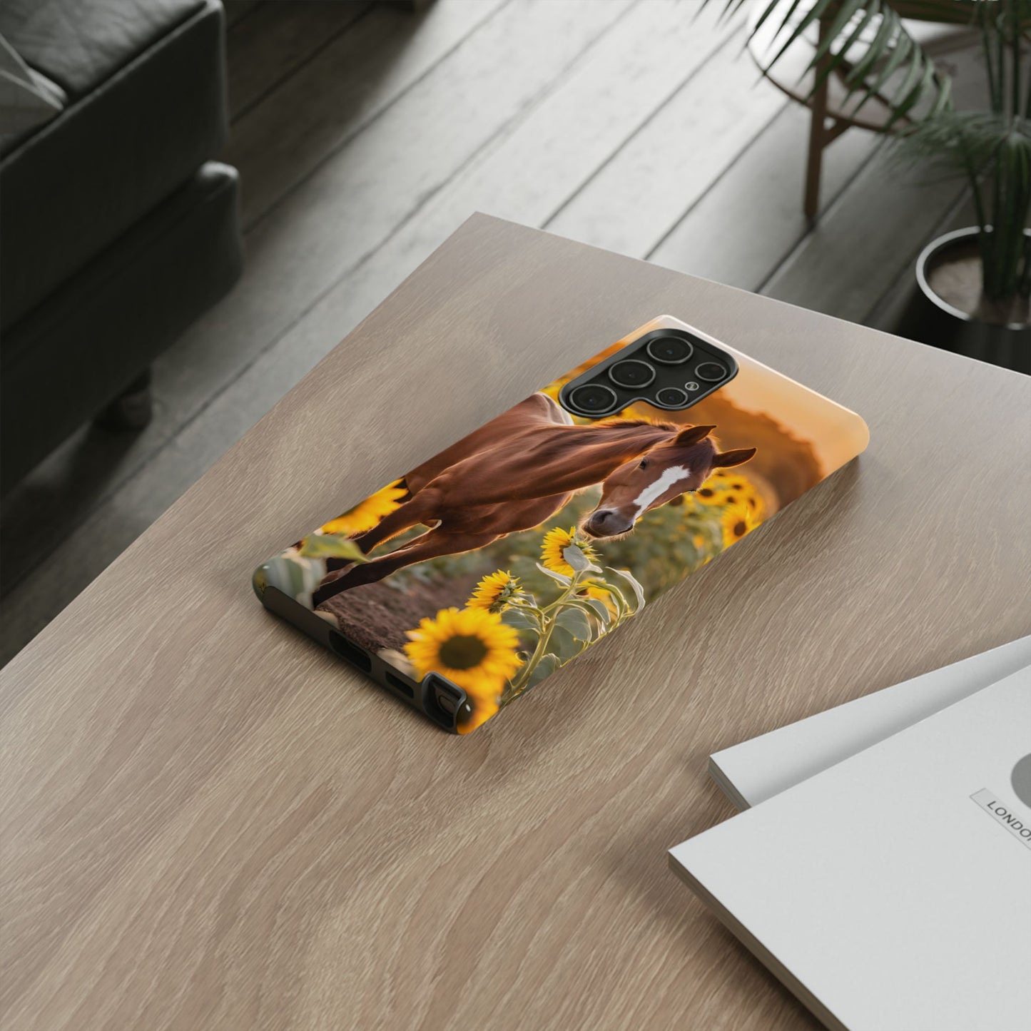 Phone Case - Tough Case - Sunflower Horse