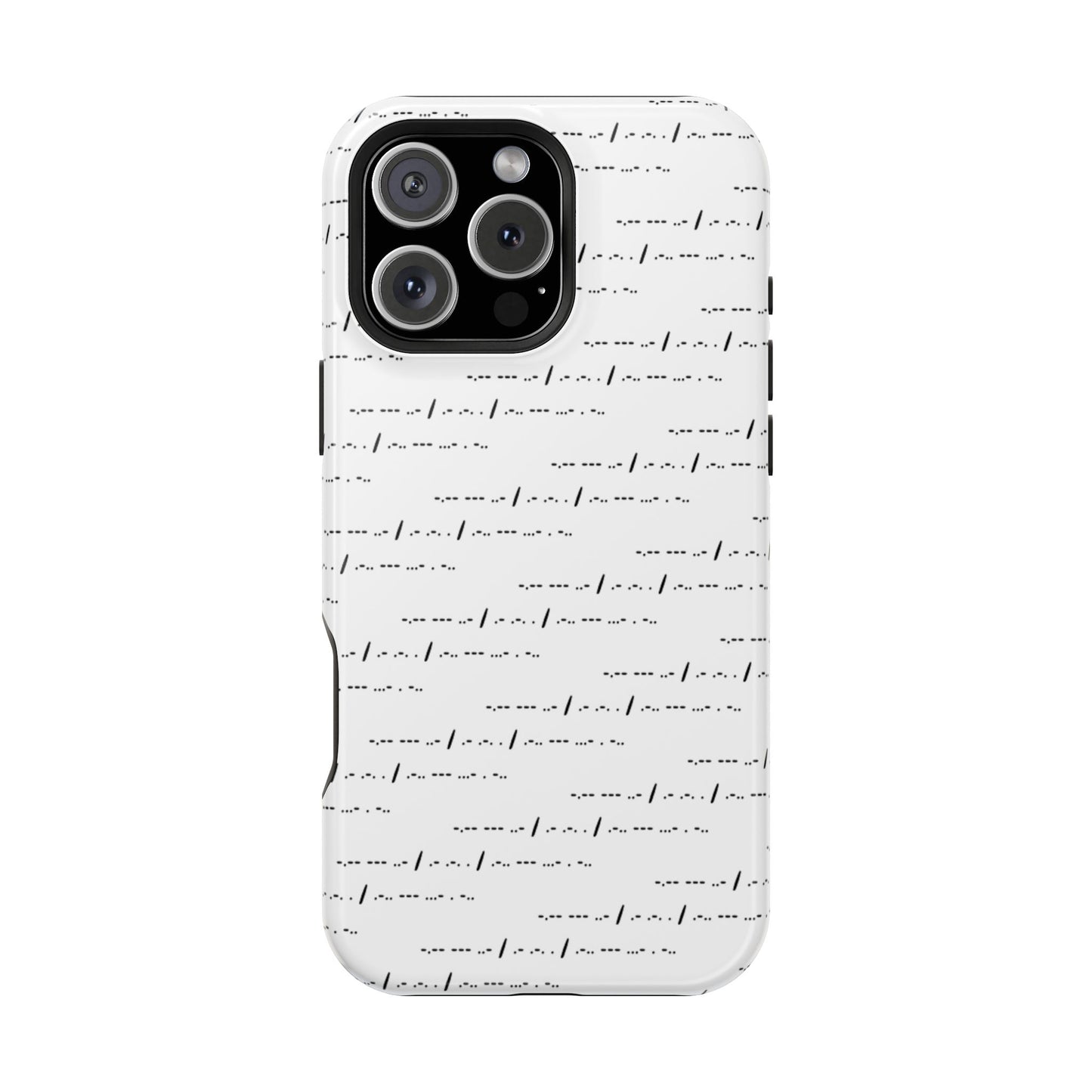 Phone Case - Impact-Resistant - "You Are Loved" Morse Code