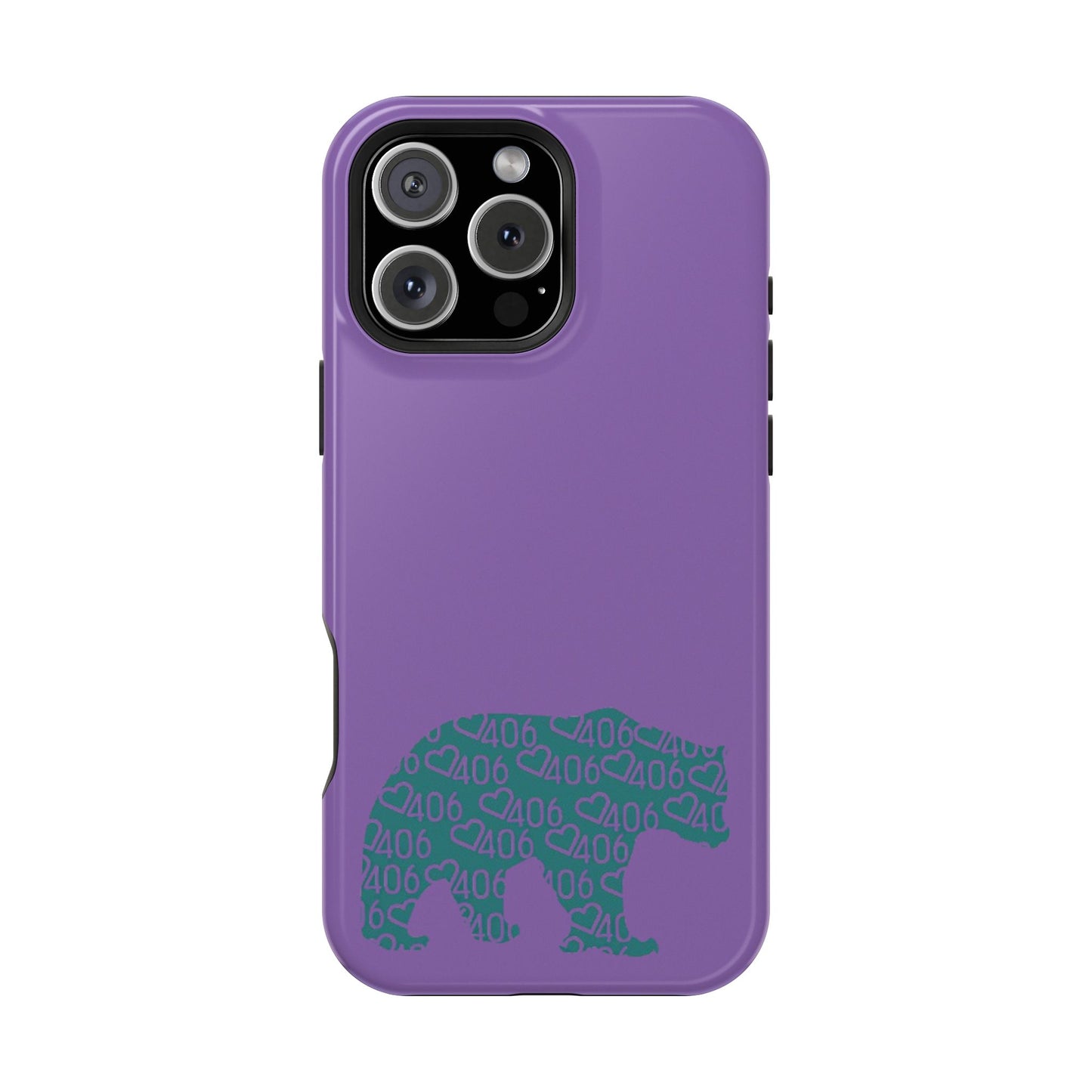 ITS406 Design Magnetic Tough Case - Bear Maroon