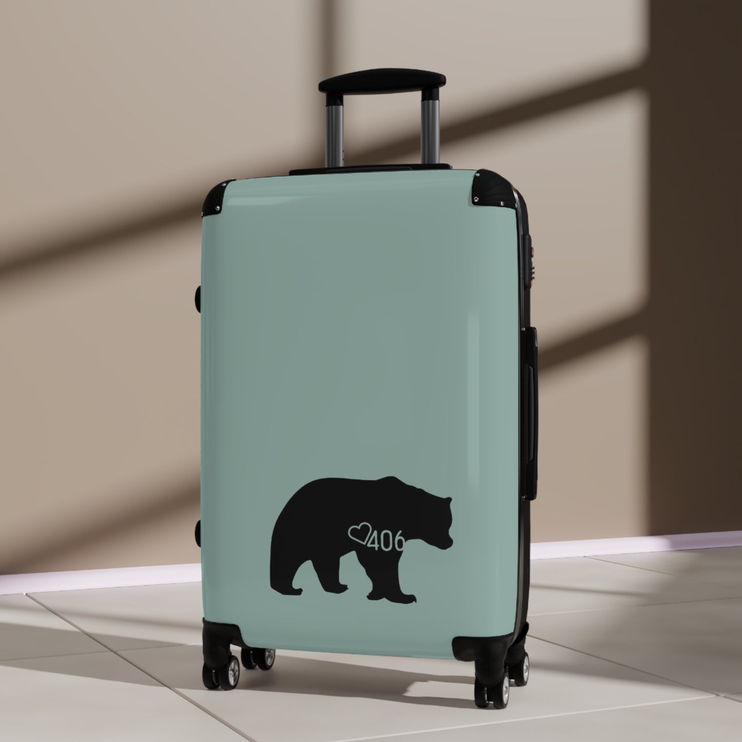 ITS406 Design Bear Mountain Green Suitcase