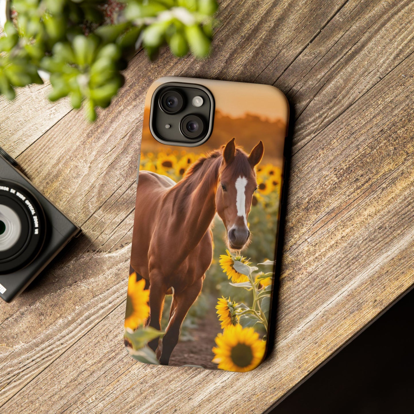 Phone Case - Tough Case - Sunflower Horse