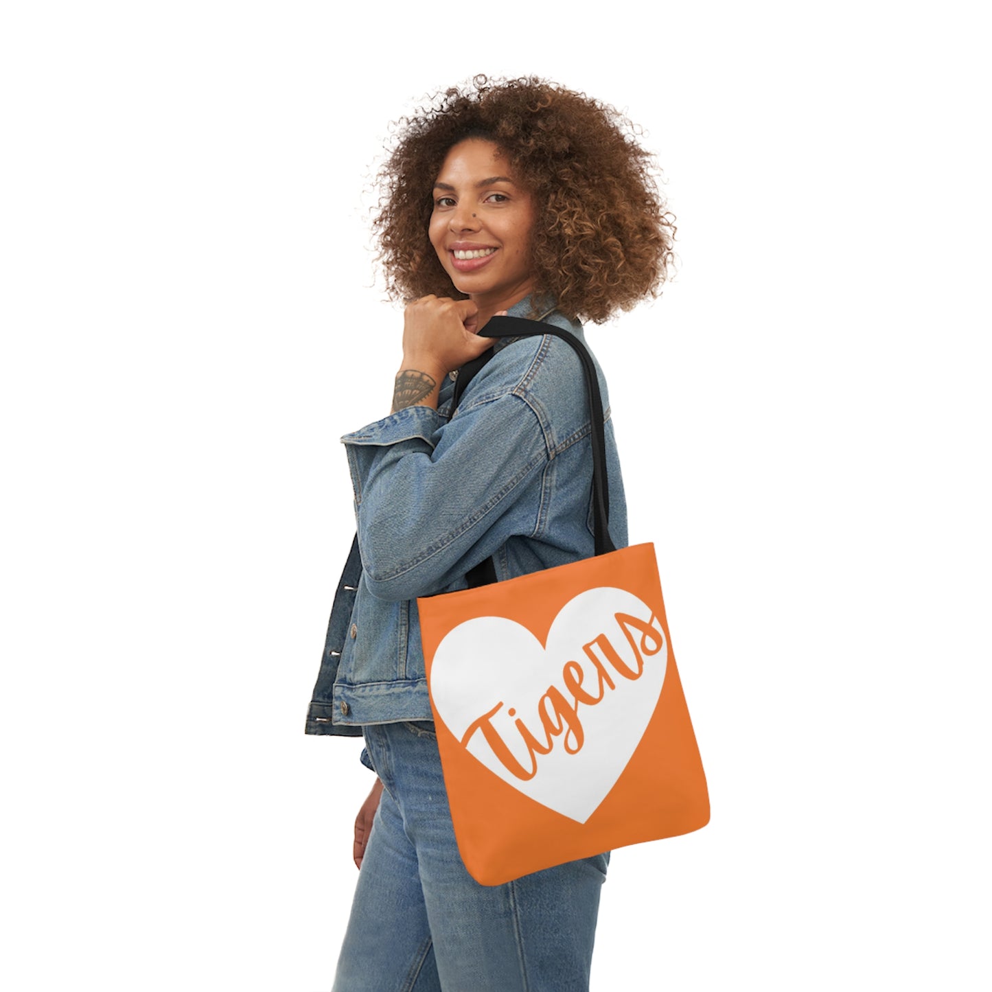 Generic Team Royal Orange Canvas Tote Bag, 5-Color Straps - Tigers