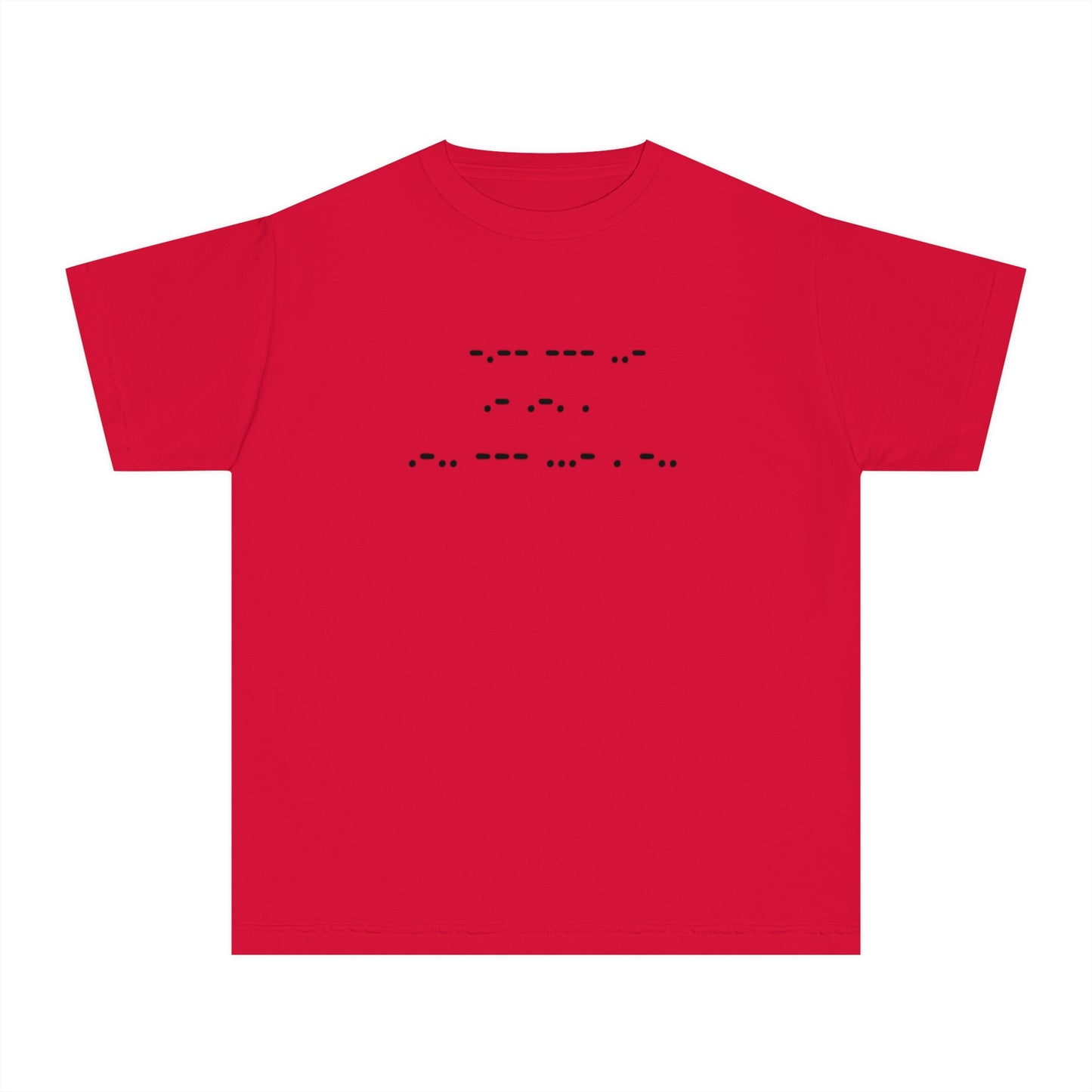 Youth Midweight Tee - "You Are Loved" in Morse Code