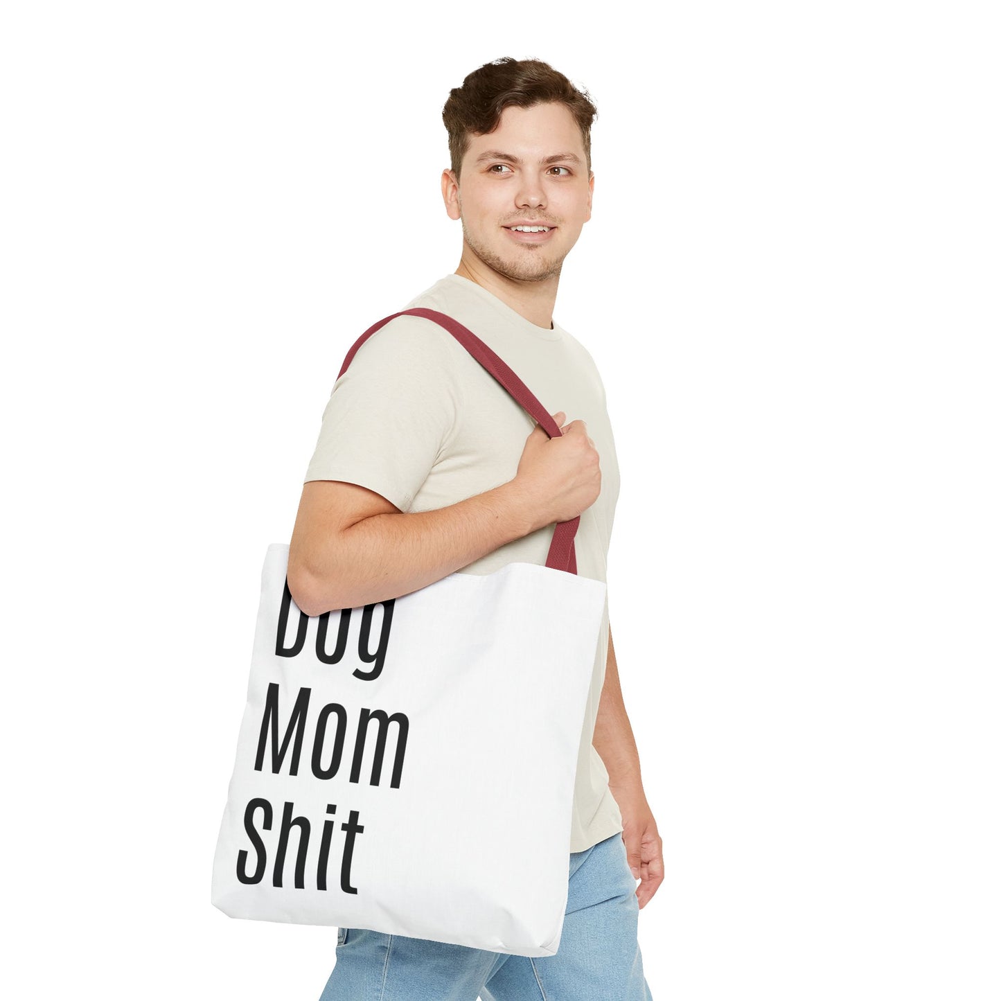 Dog Mom  Versatile Tote Bag (AOP) - White