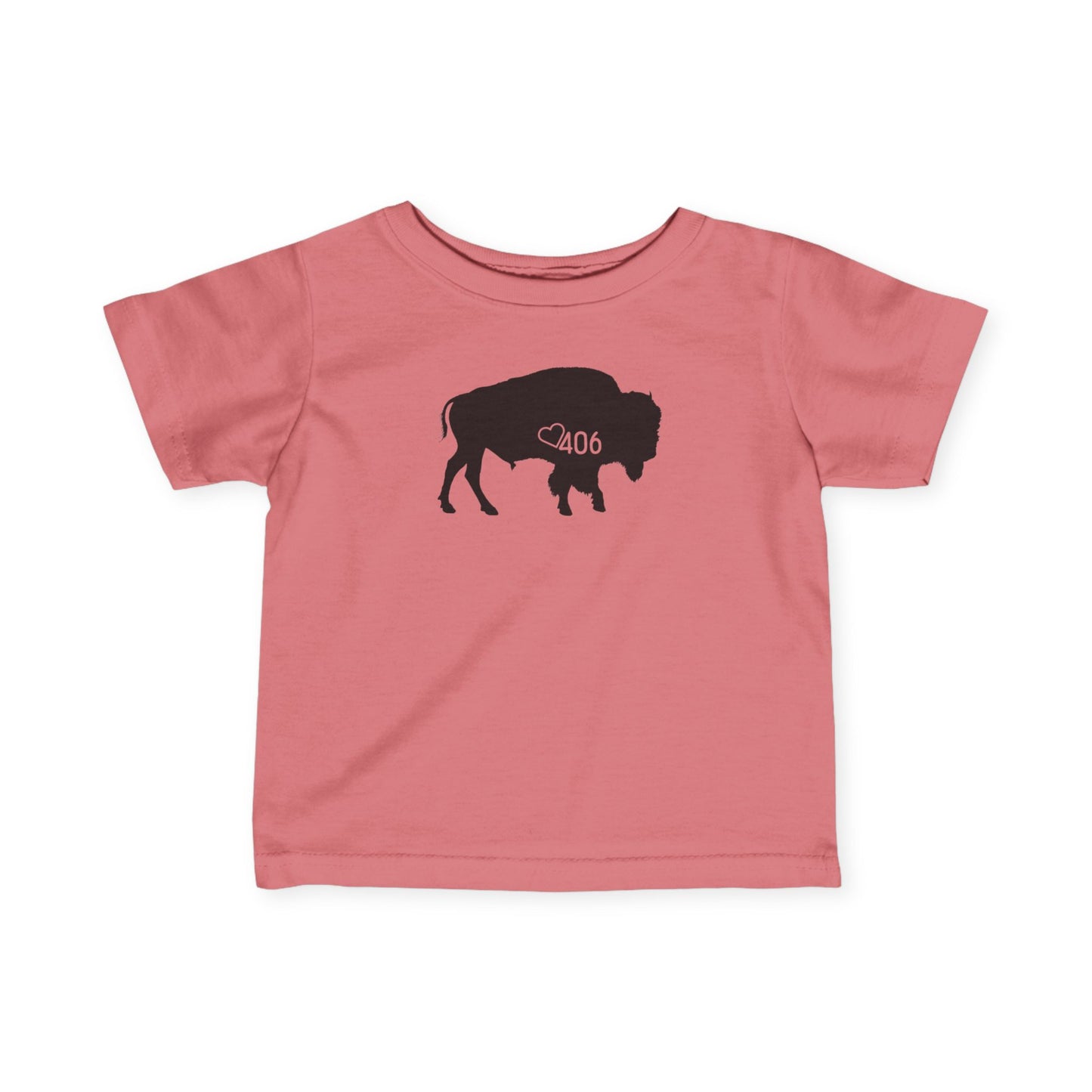 406 Baby Fine Jersey Tee - Bison