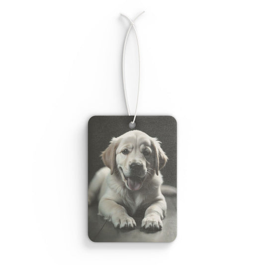 Car Air Freshener - Yellow Lab Puppy