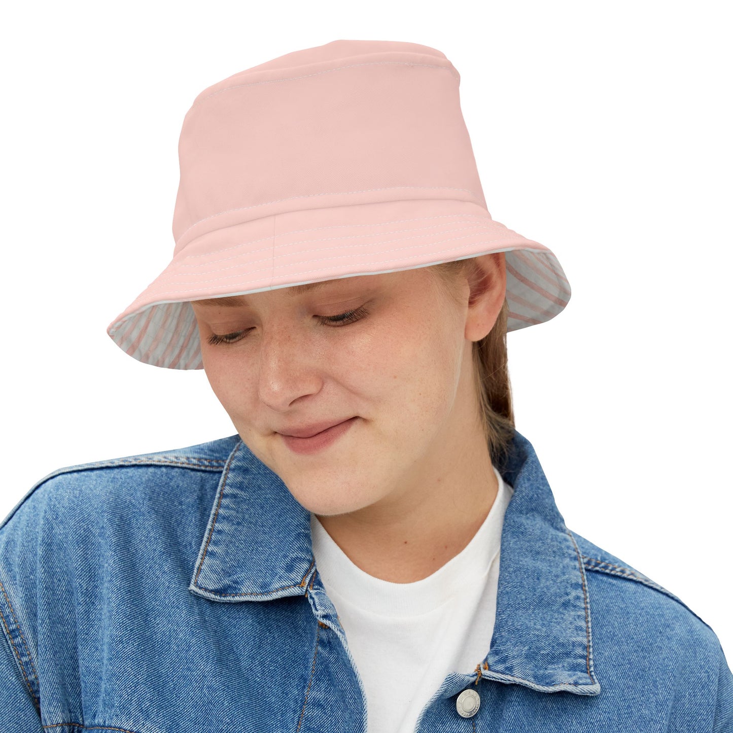 406 My Sunshine Bucket Hat in Strawberry Ice Cream