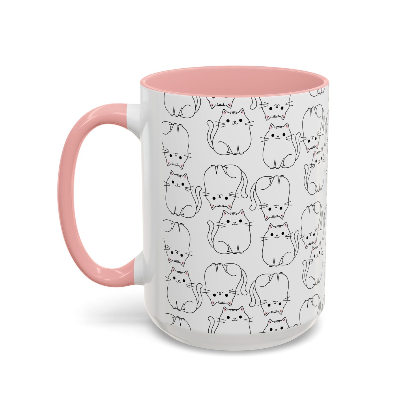 Mug - Cute Cat Print Coffee Mug (11, 15oz)