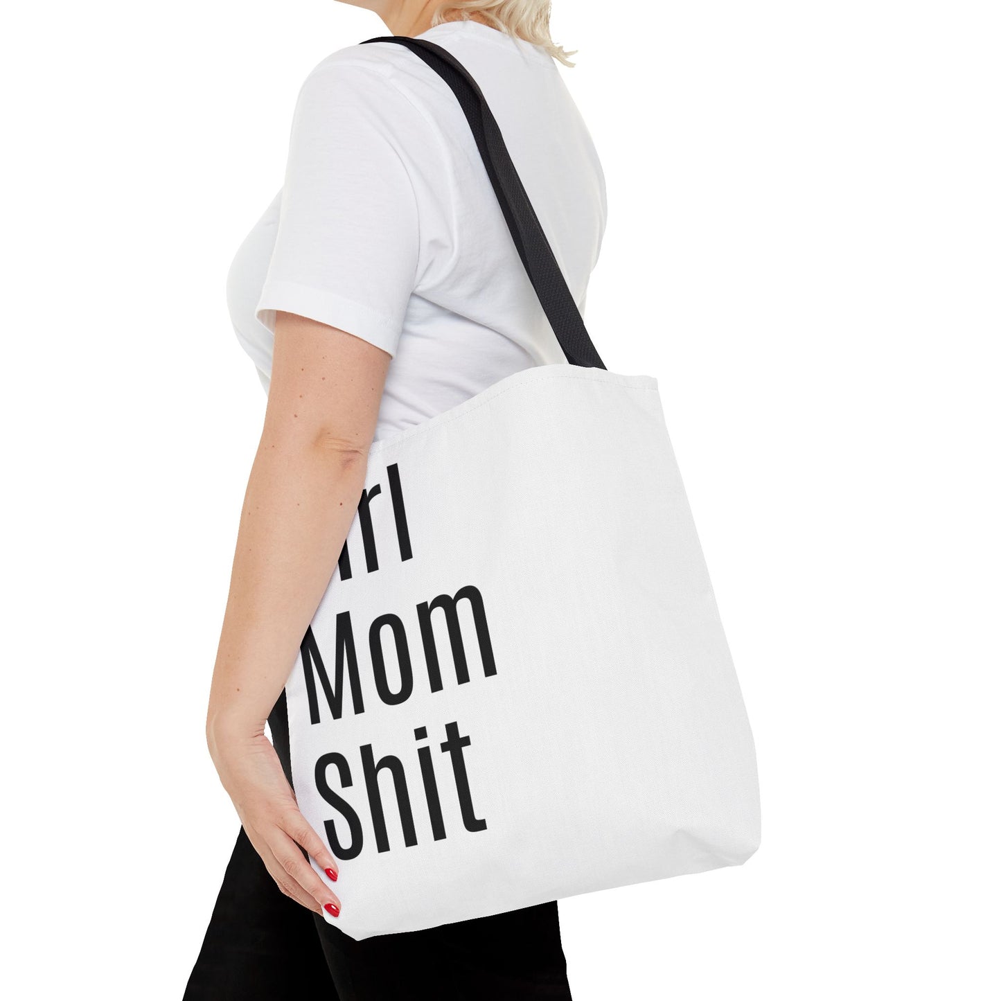 Girl Mom  Versatile Tote Bag (AOP) - White