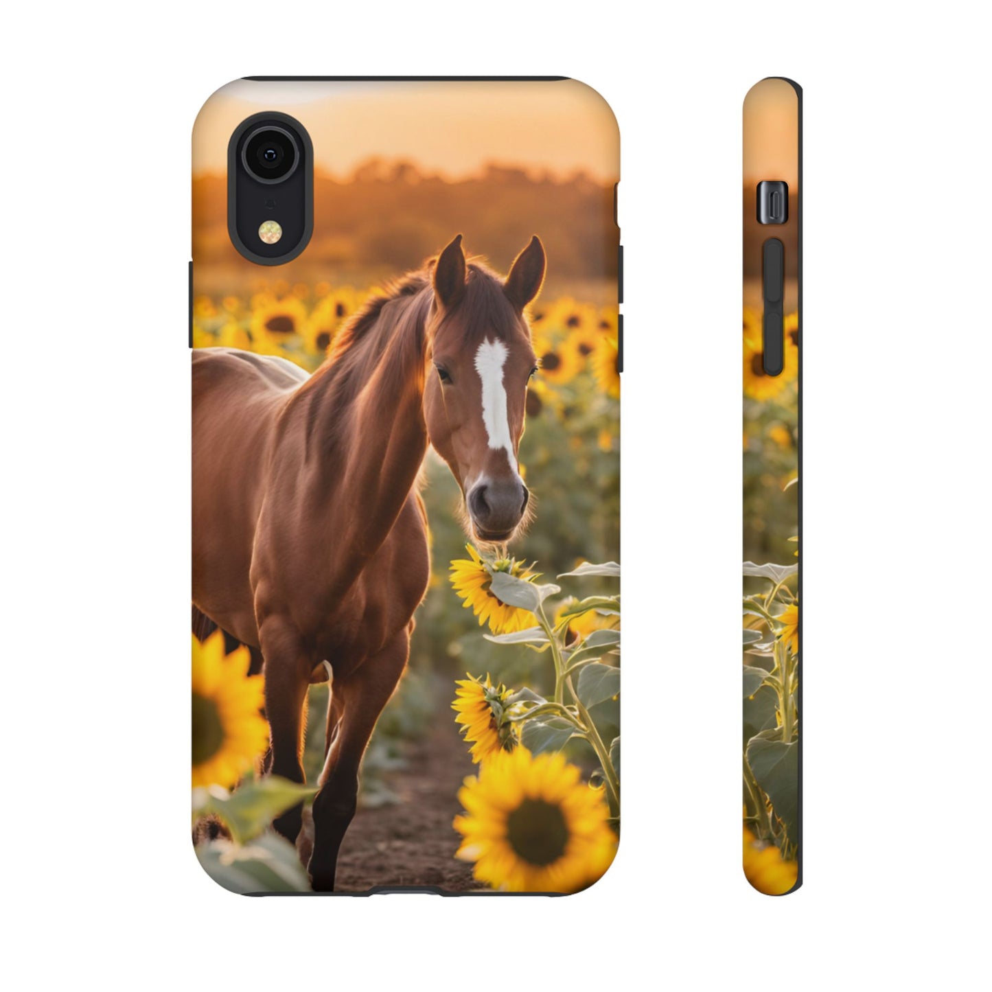 Phone Case - Tough Case - Sunflower Horse