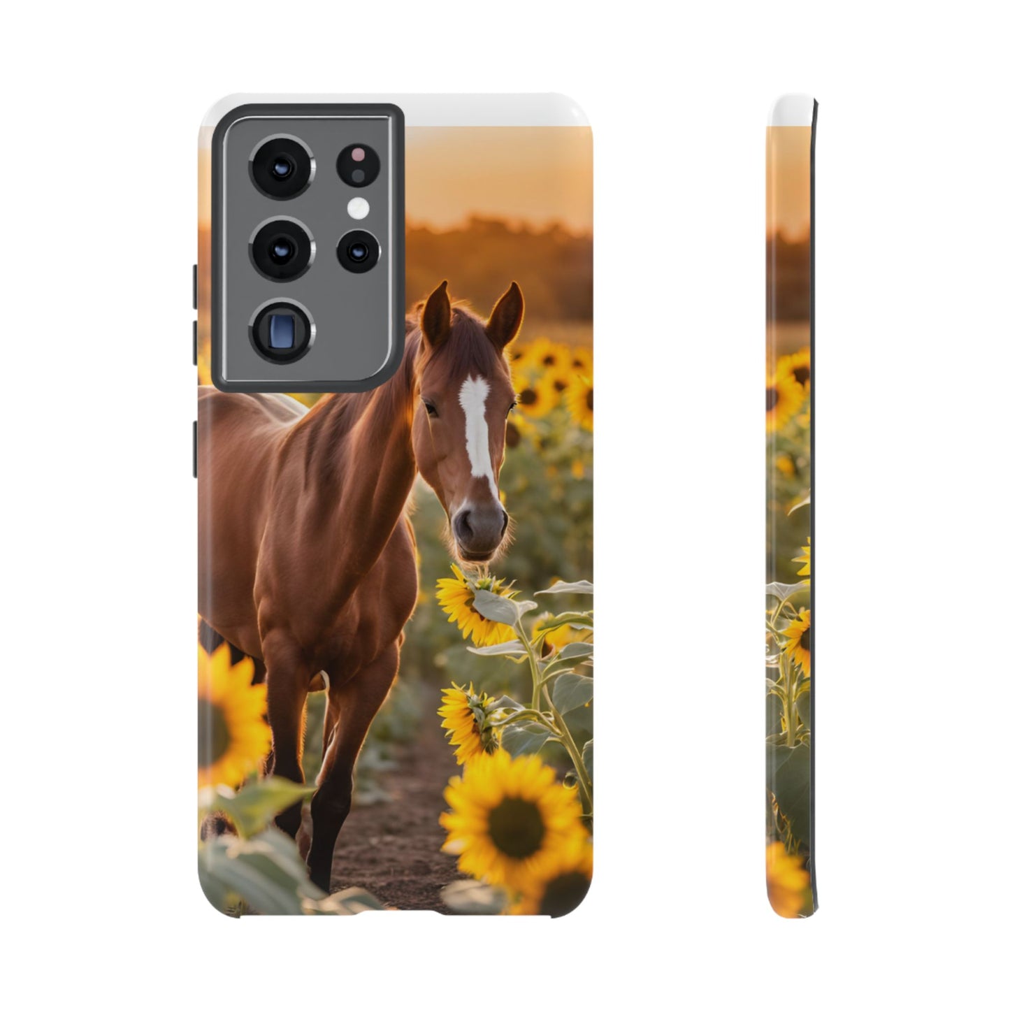 Phone Case - Tough Case - Sunflower Horse