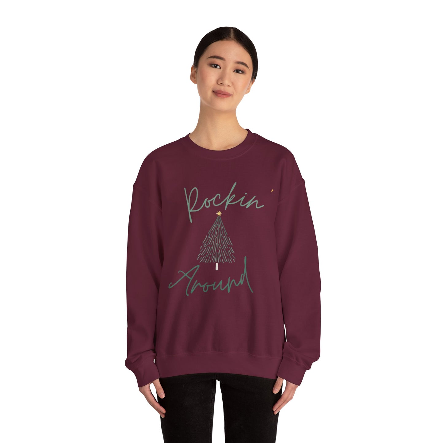 Festive Unisex Crewneck Sweatshirt - Rockin Around