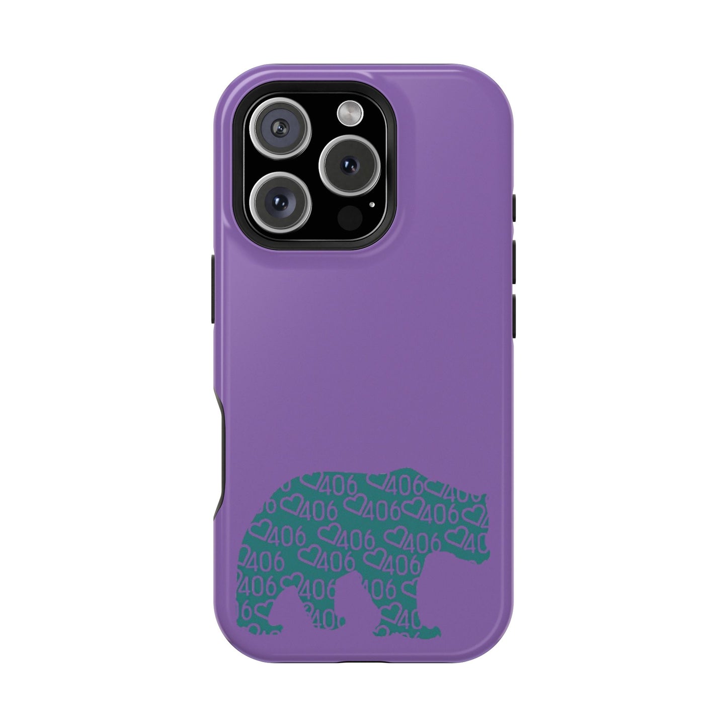 ITS406 Design Magnetic Tough Case - Bear Maroon