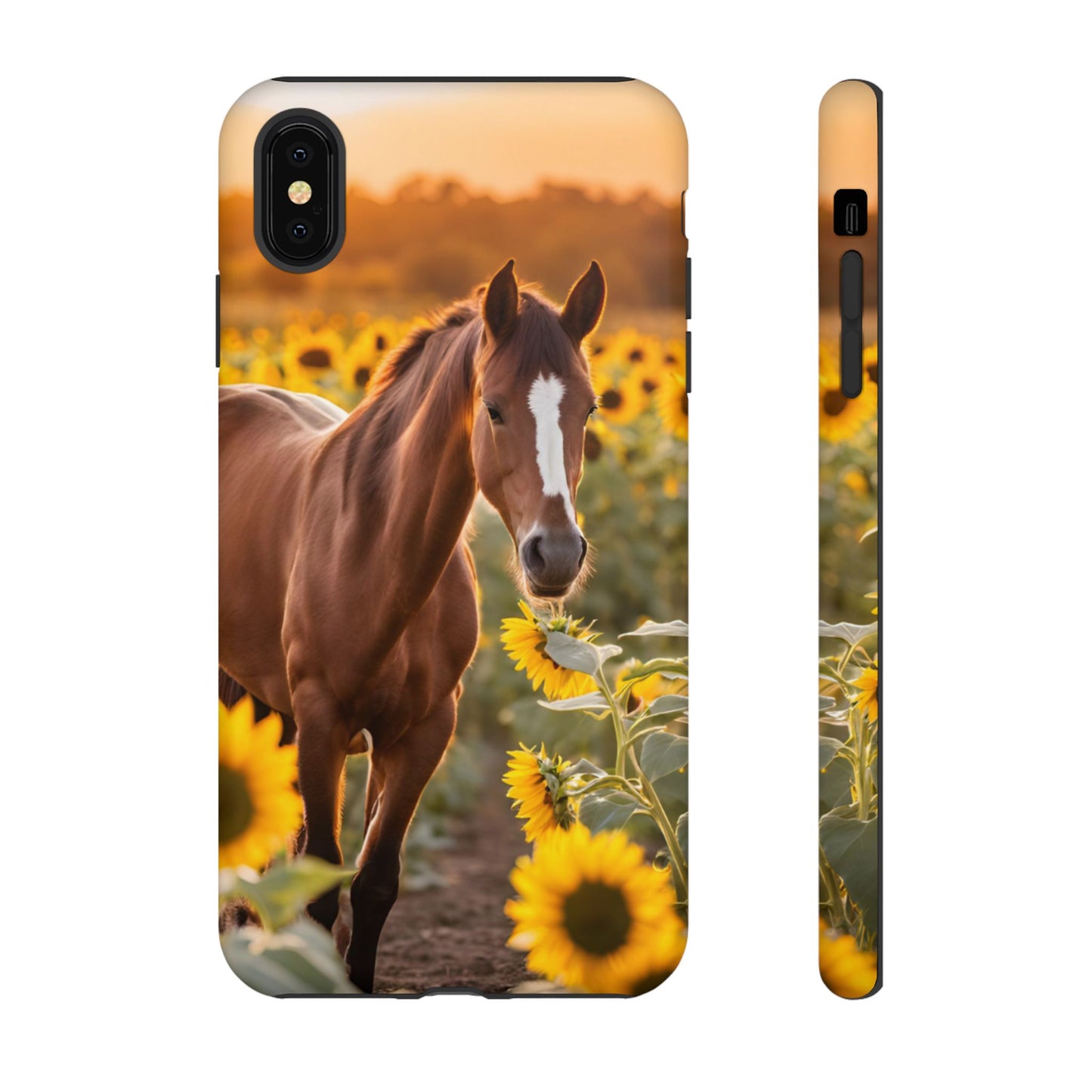 Phone Case - Tough Case - Sunflower Horse