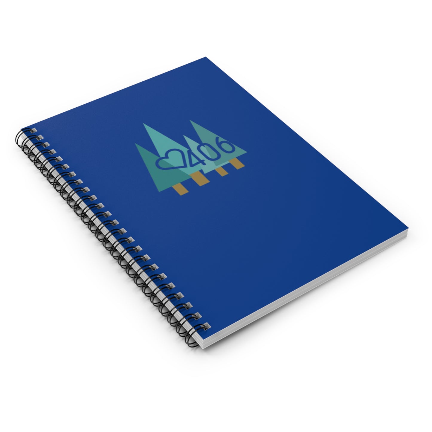 ITS406 Design Stationary Spiral Notebook - Ruled Line - Blue Pines 406