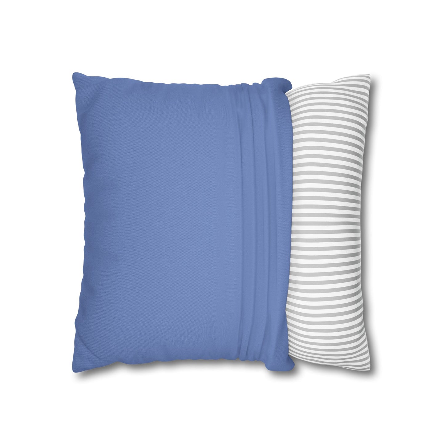 Spun Polyester Square Pillowcase - Almost Denim