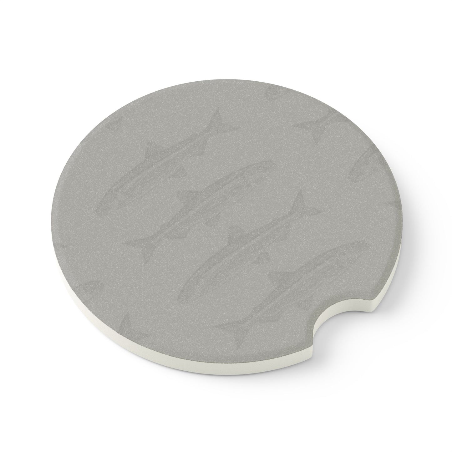 Soapstone Car Coaster - Trout Print