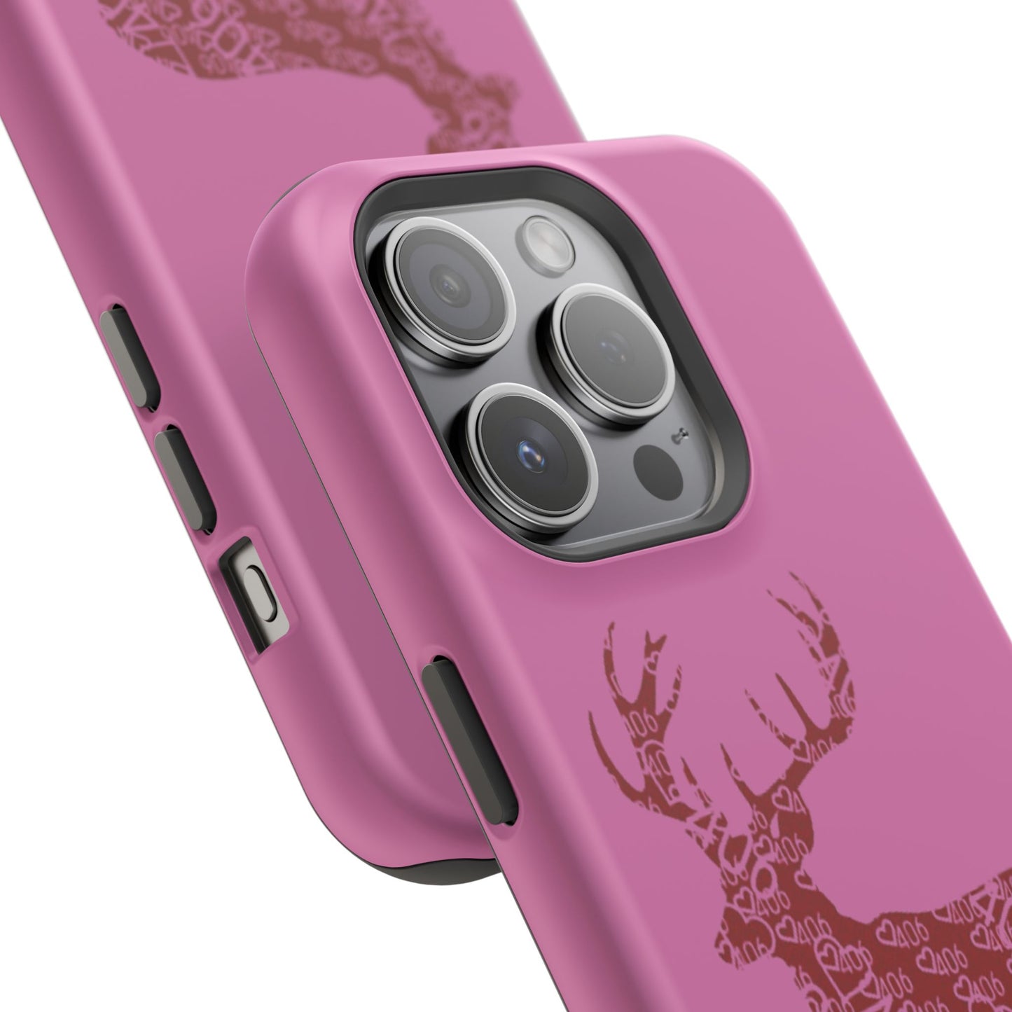 406  Magnetic Pink Tough Case - Maroon Deer