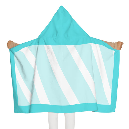 90's Vibes Youth Hooded Towel - Minty Teal