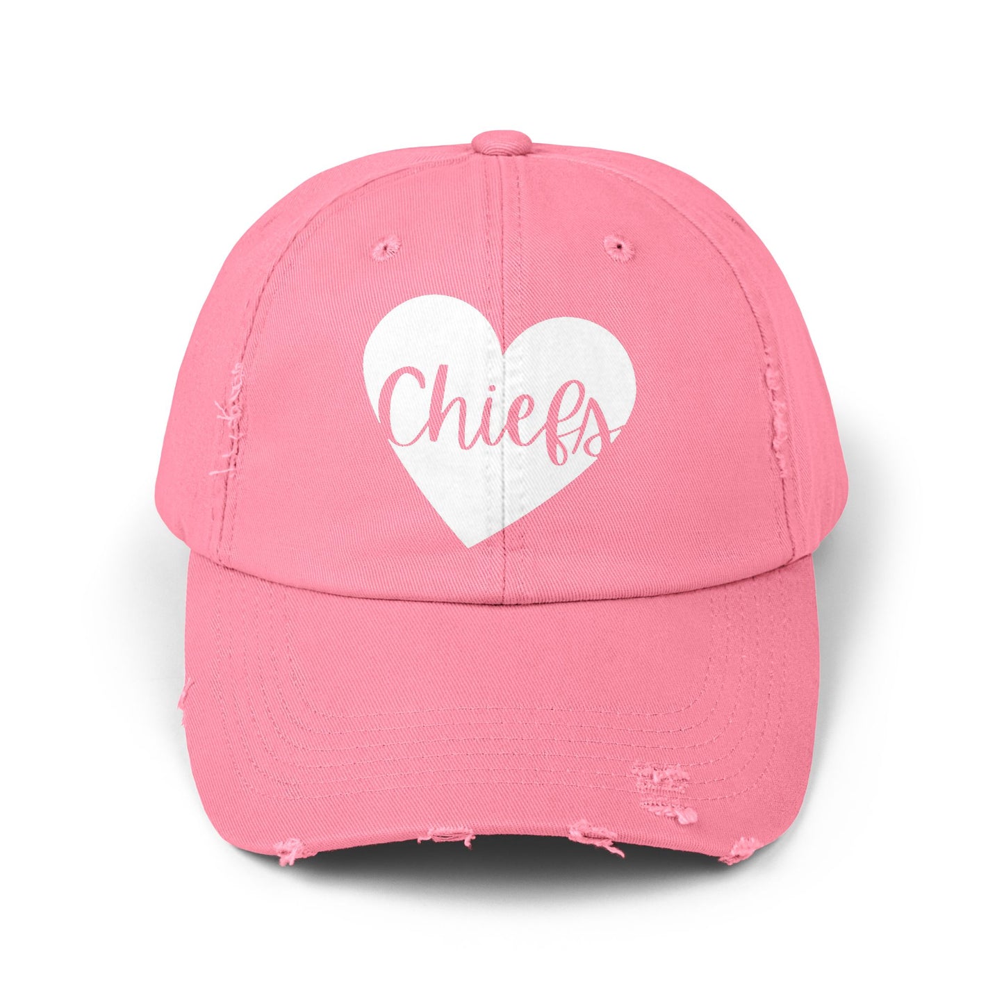 Generic Team Distressed Cap - Chiefs Heart