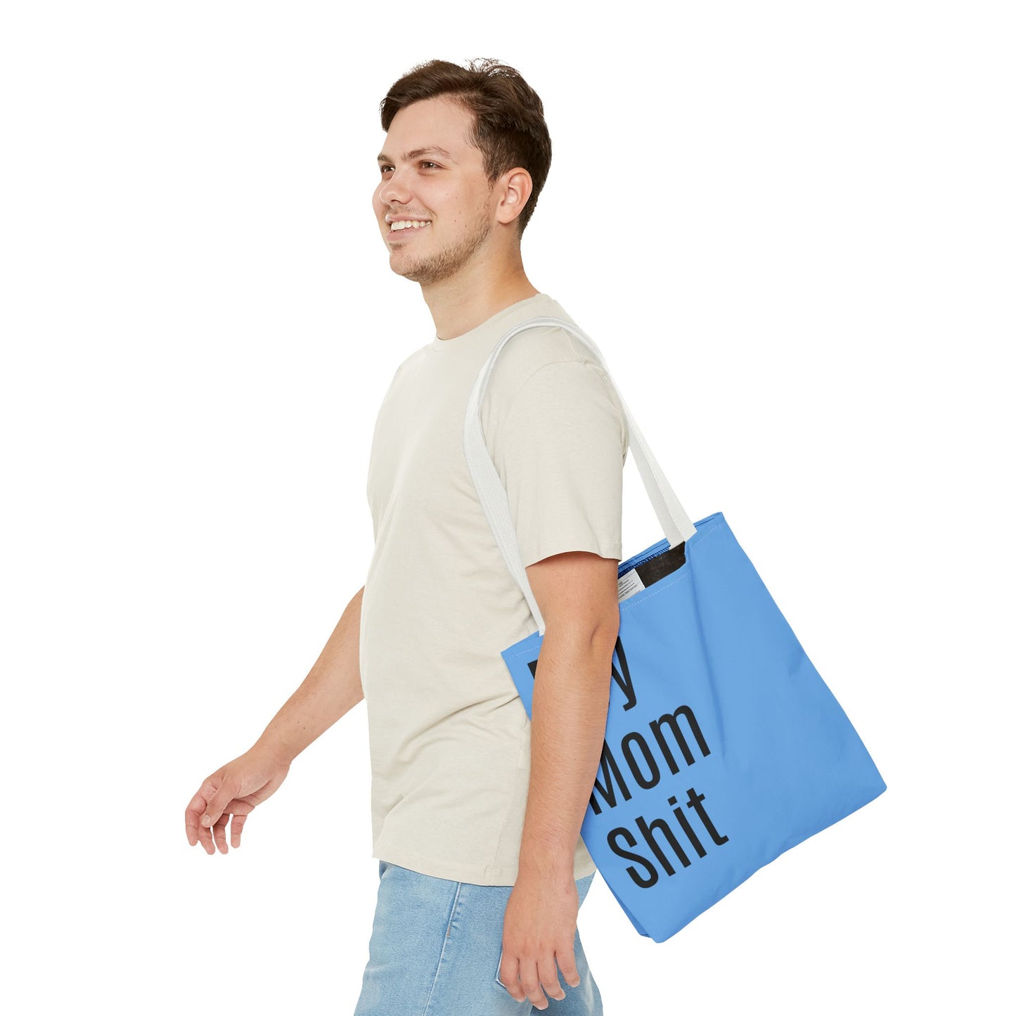 Boy Mom  Versatile Tote Bag (AOP) - Blue