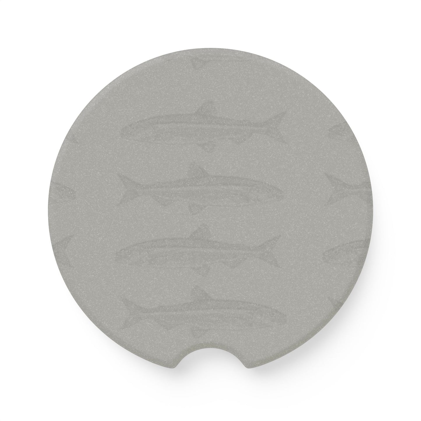 Soapstone Car Coaster - Trout Print