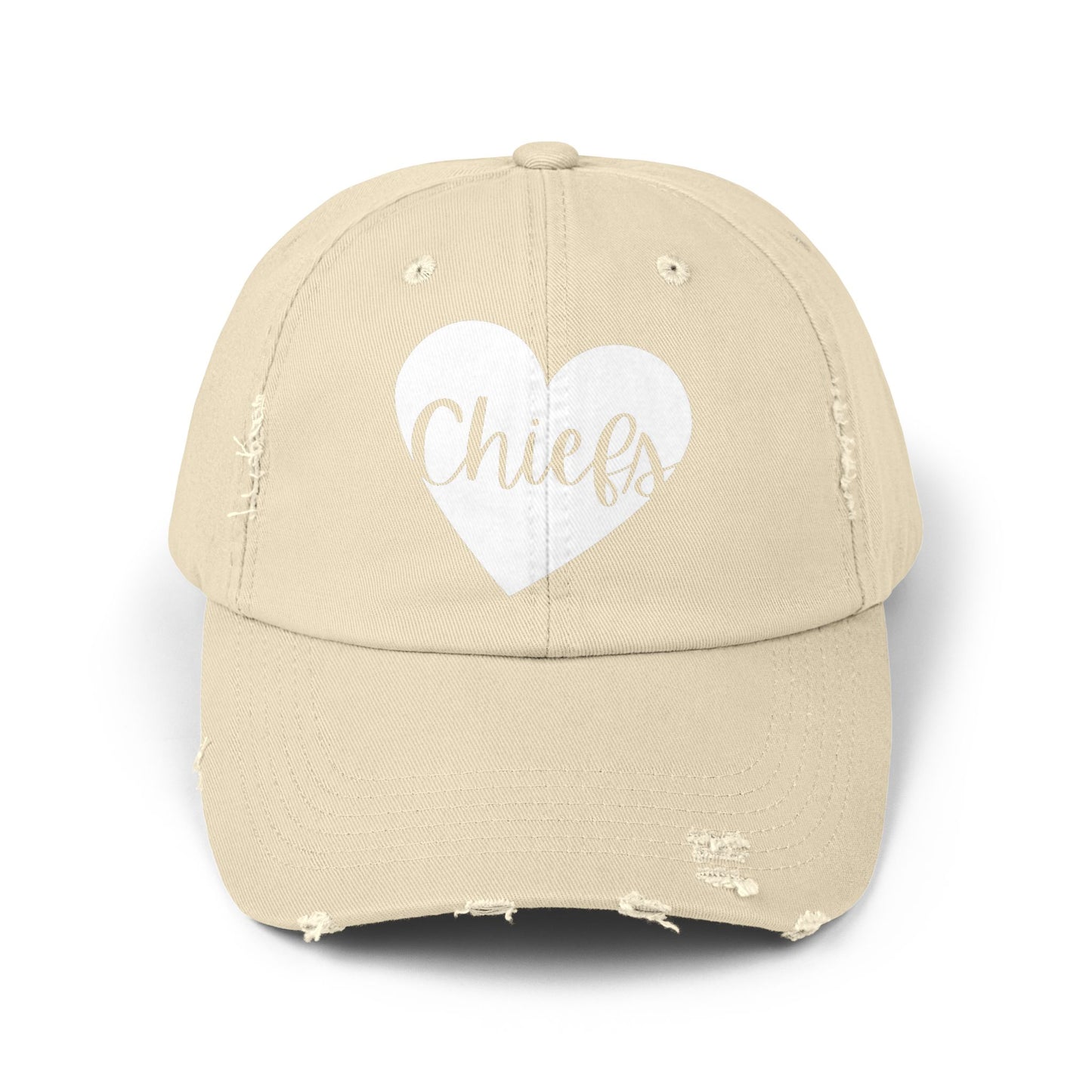 Generic Team Distressed Cap - Chiefs Heart