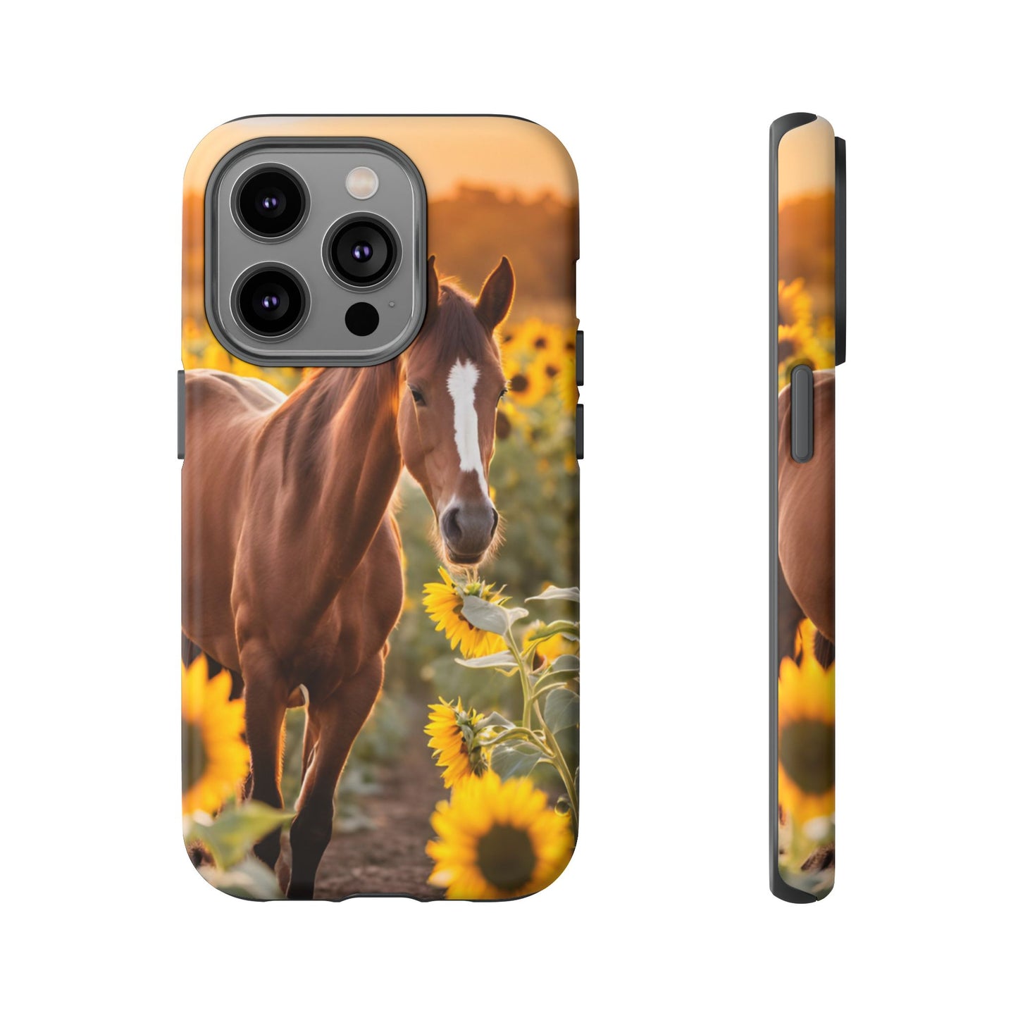 Phone Case - Tough Case - Sunflower Horse