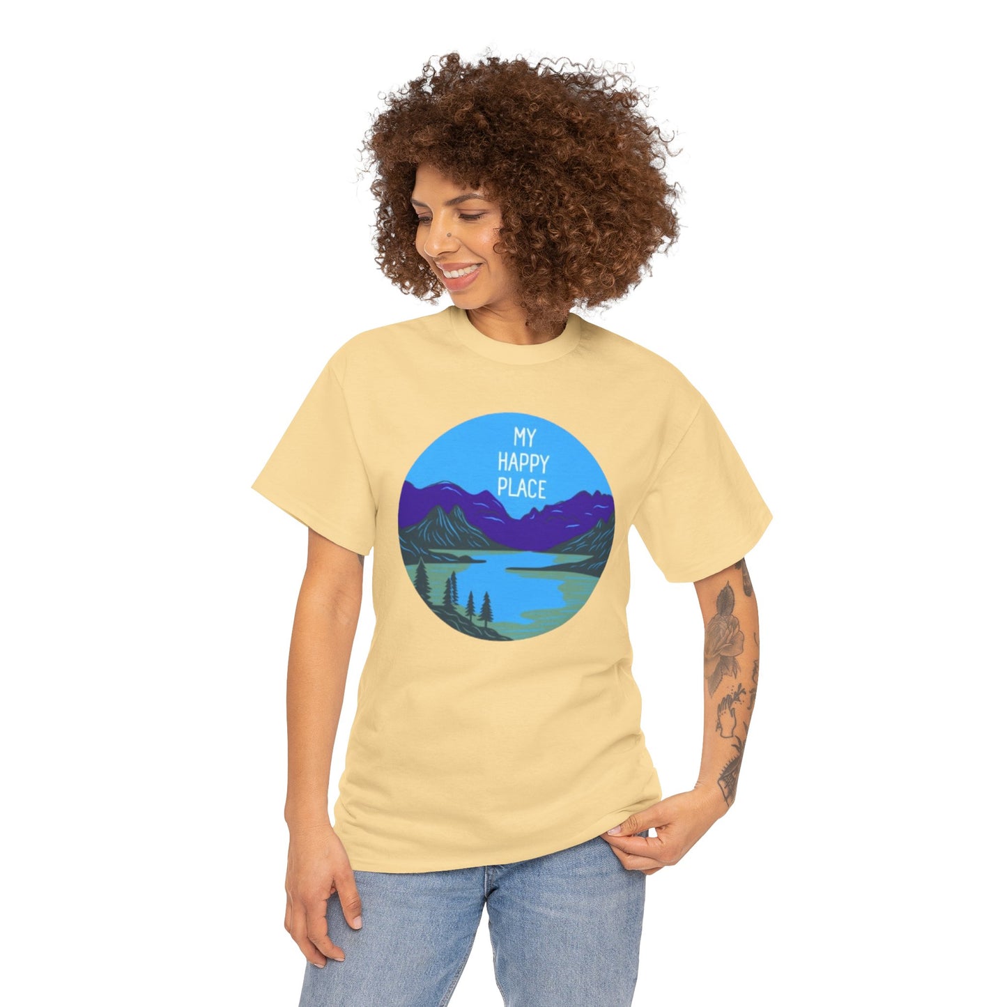 My Happy Place Adult Unisex Heavy Cotton Tee