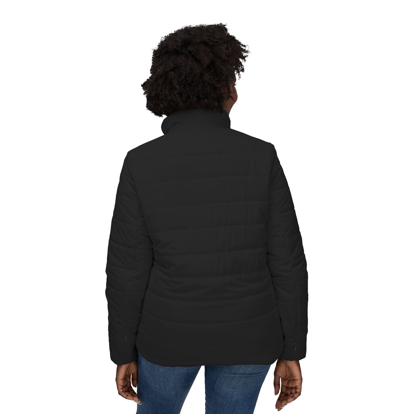 406  Women's Black Puffer Jacket - ITS406 Bear