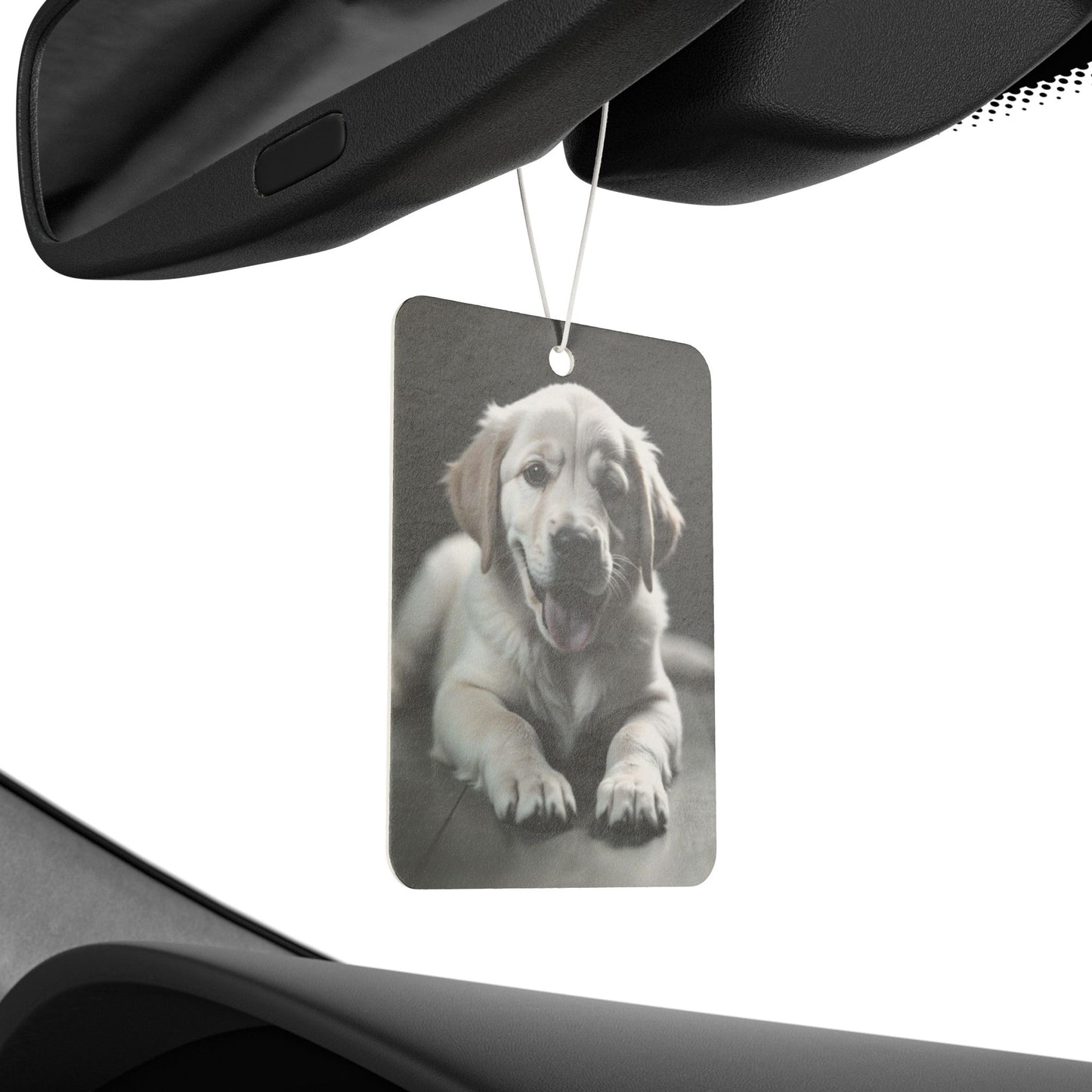 Car Air Freshener - Yellow Lab Puppy