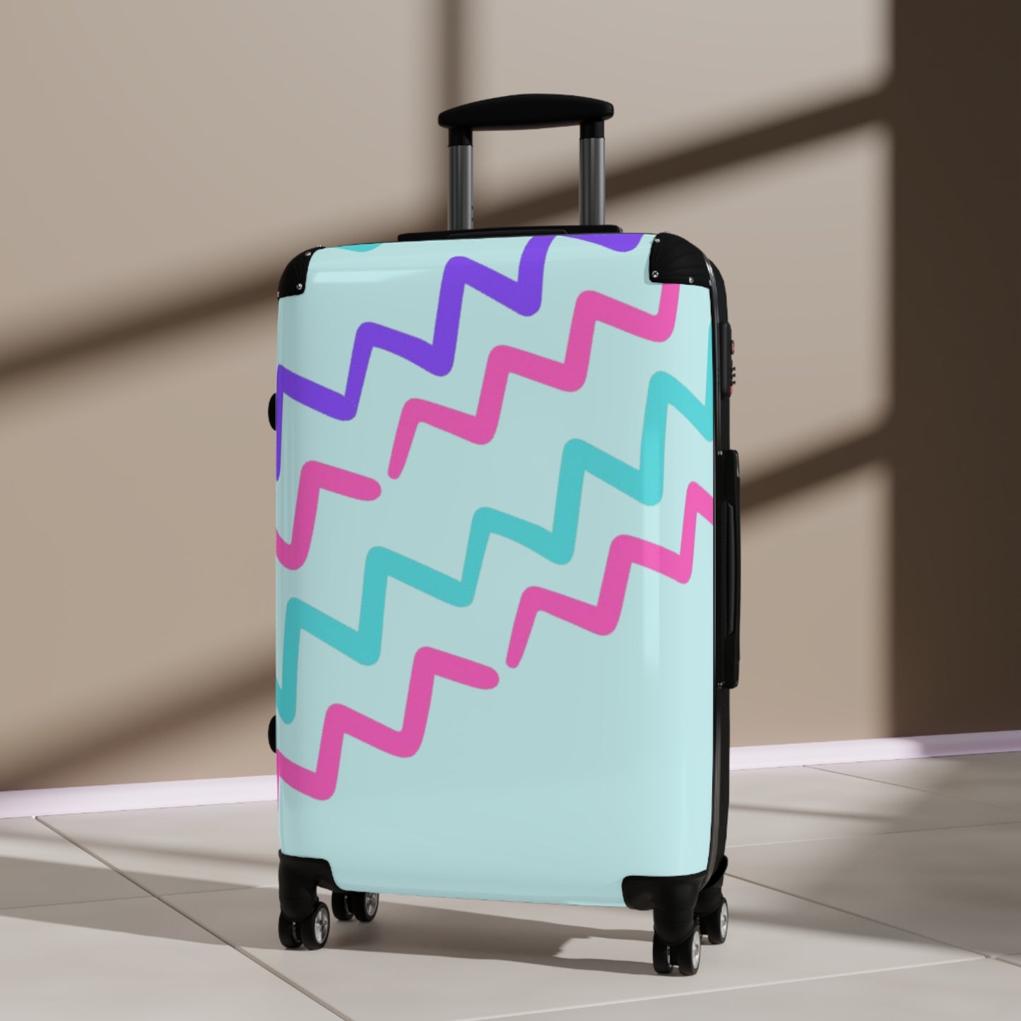 Luggage - 90's Inspired Mix & Match Suitcase - Mint Gettin' Ziggy