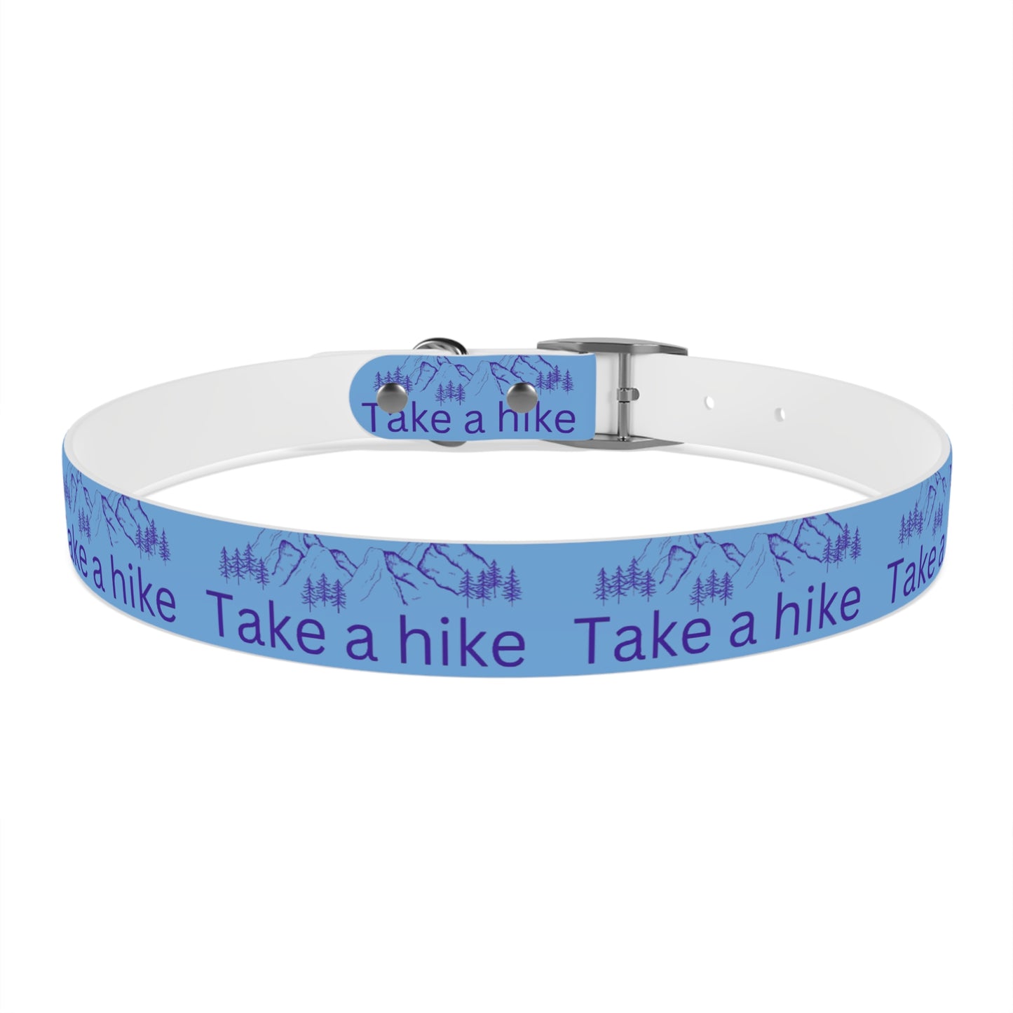 Take a Hike Dog Collar - Teal and Purple