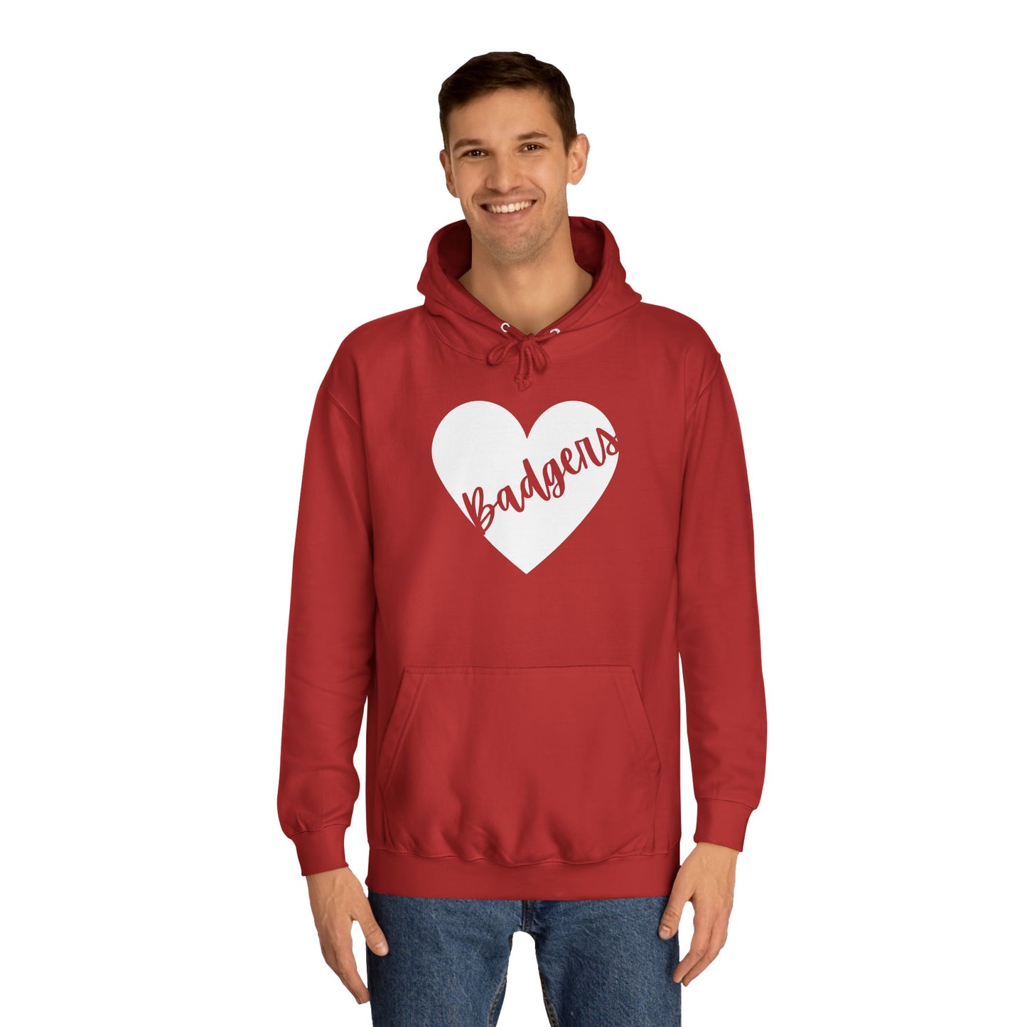 Generic Team Heart Hoodie - Badgers