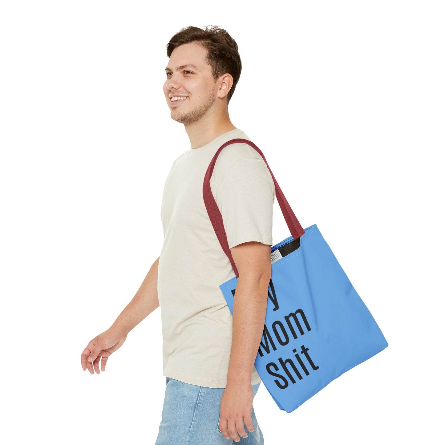 Boy Mom  Versatile Tote Bag (AOP) - Blue