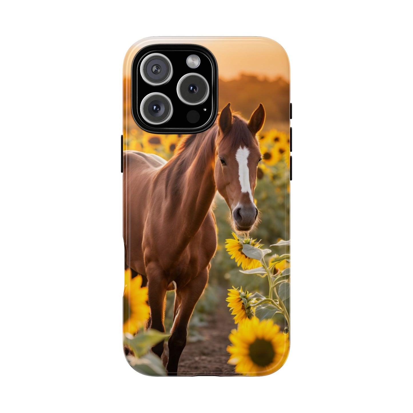 Phone Case - Tough Case - Sunflower Horse