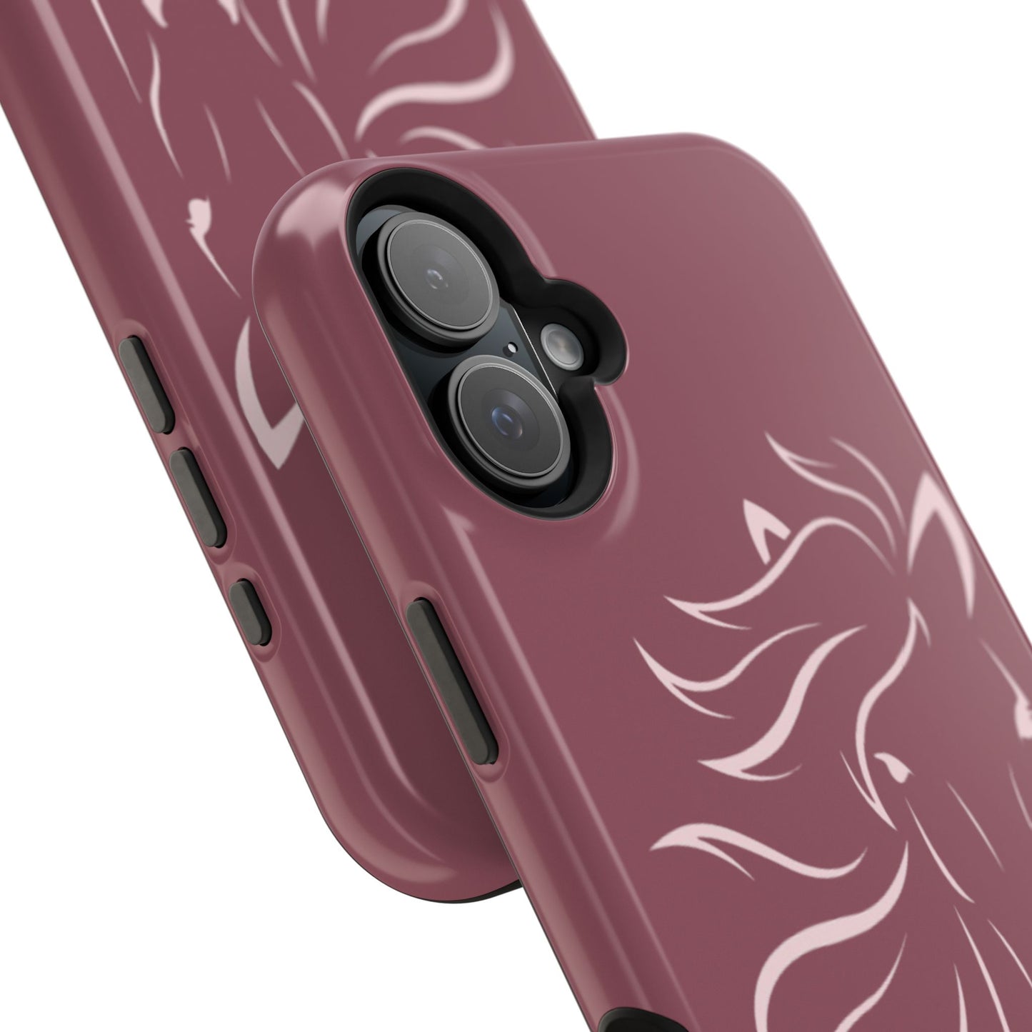 Phone - Magnetic Tough Cases - Pink Horse Outline