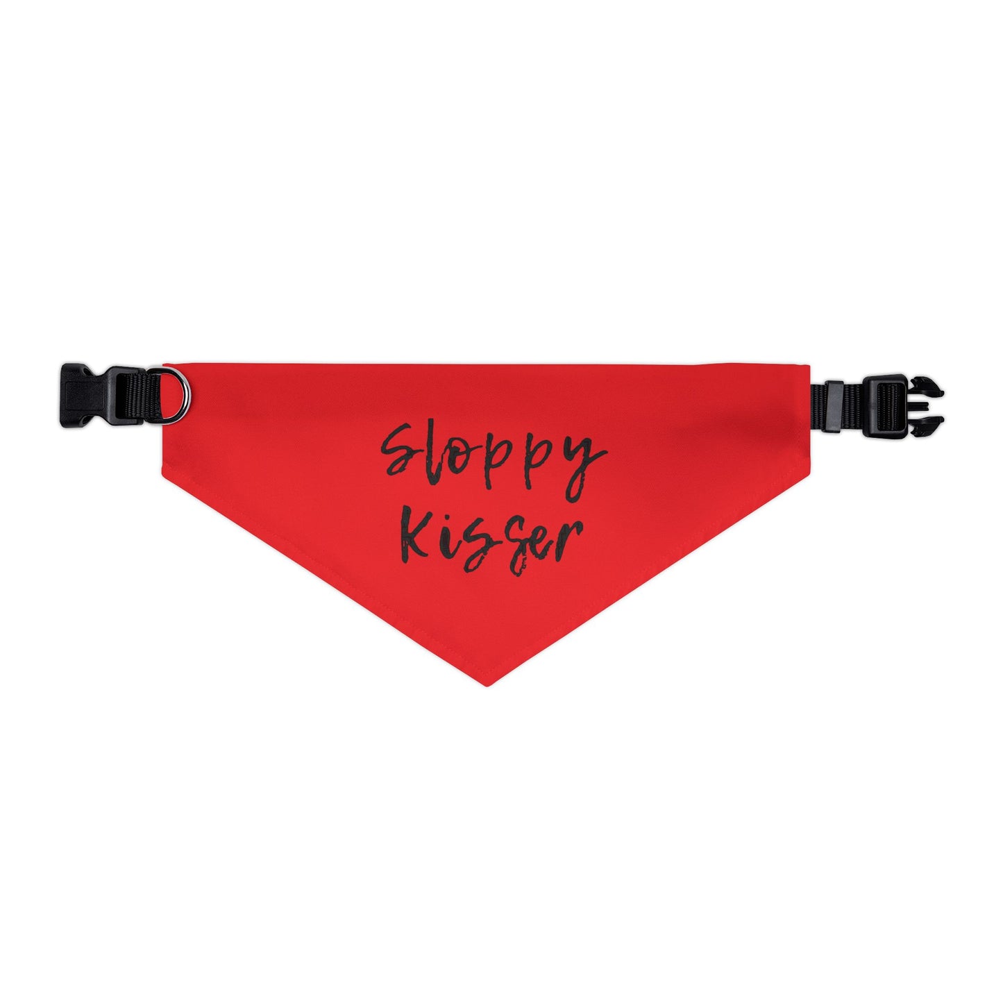 Pet Bandana Collar Fire Engine Red - Sloppy Kisser