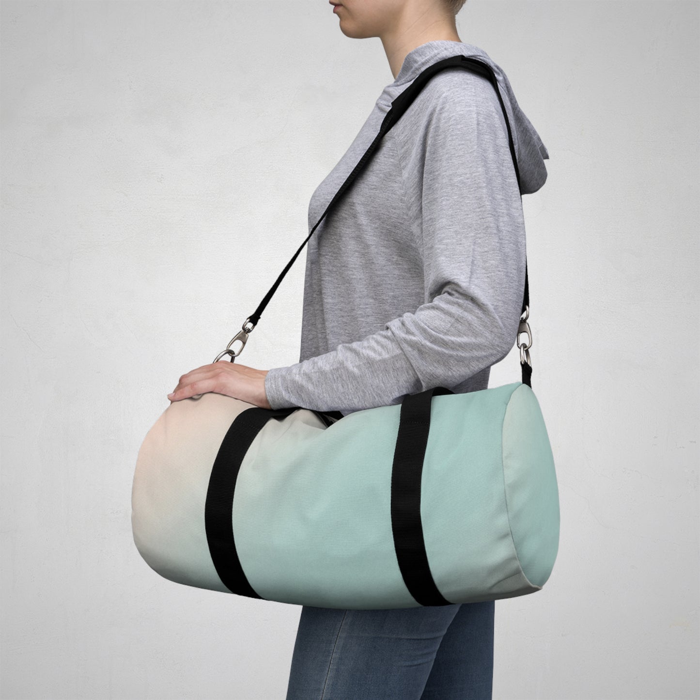 Small Duffel Bag Pink and Aqua